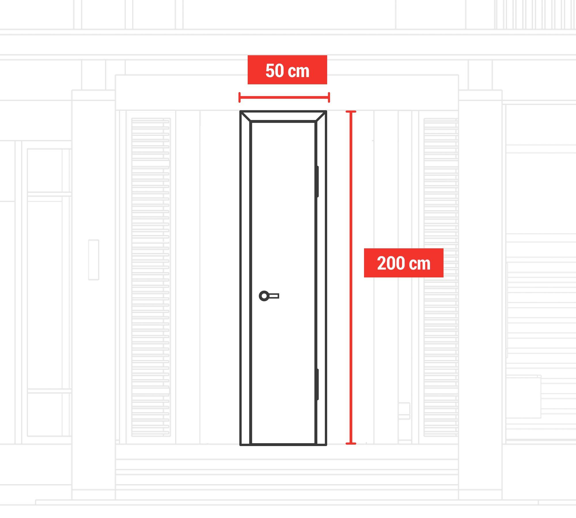 Set Puerta de clóset celosía plegable 100x200 cm Pino Radiata-4