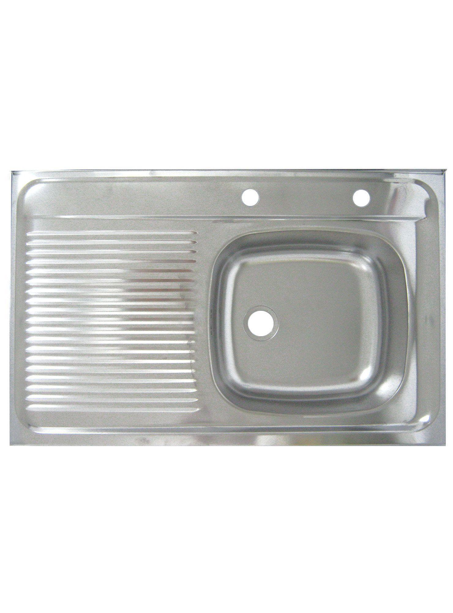 Lavaplatos sobreponer 50x80 cm izquierdo Splendid-0
