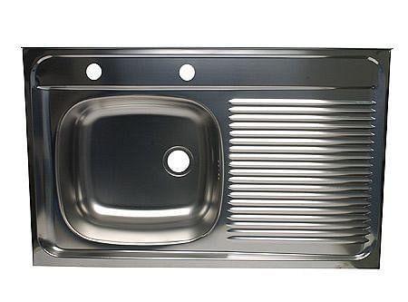 Lavaplatos sobreponer 50x80 cm derecho Splendid-0