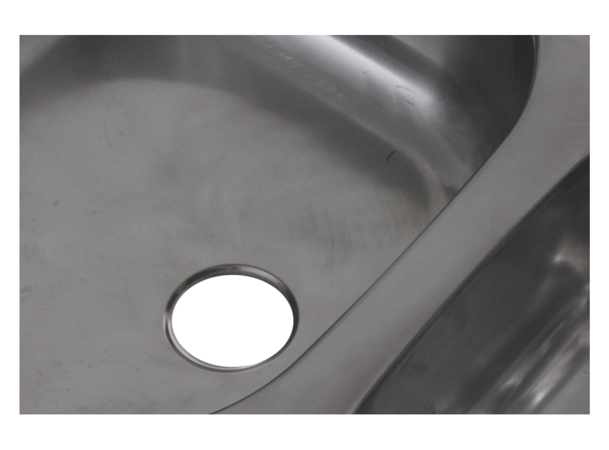 Lavaplatos doble sobreponer 120x50 cm derecha inox Splendid-2
