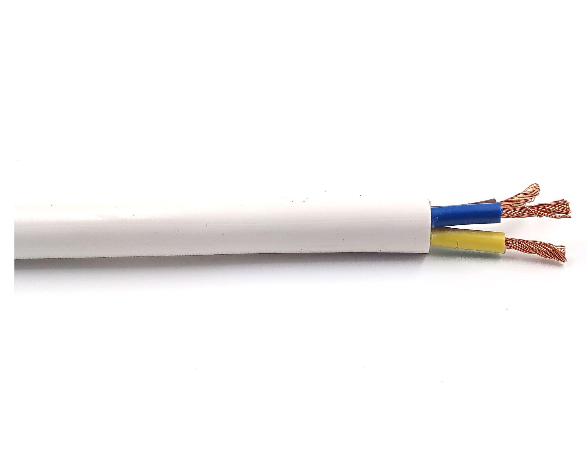 Cordón H05 3 x2.5 mm 1 m blanco Electromex-0