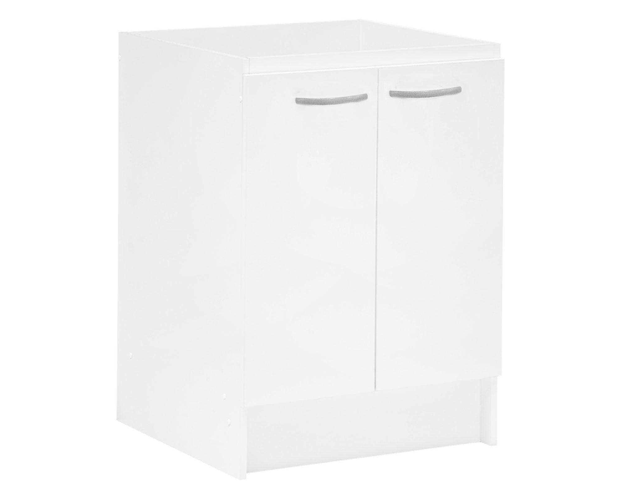 Mueble base lavaplatos 2 puertas mediano blanco Mobikit-3