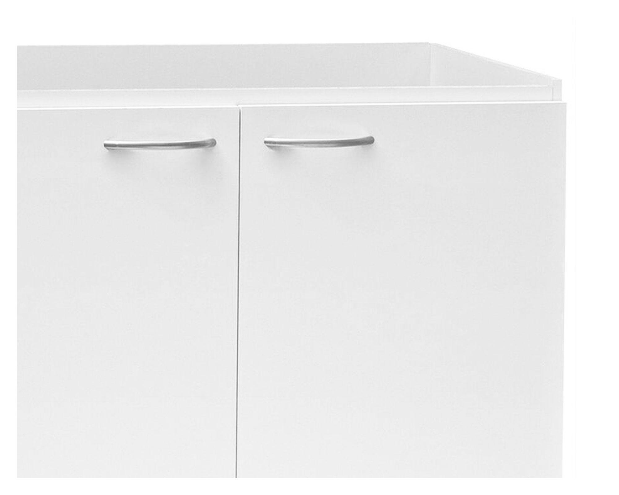Mueble base lavaplatos 98,5 cm 2 puertas Basic blanco Mobikit-1