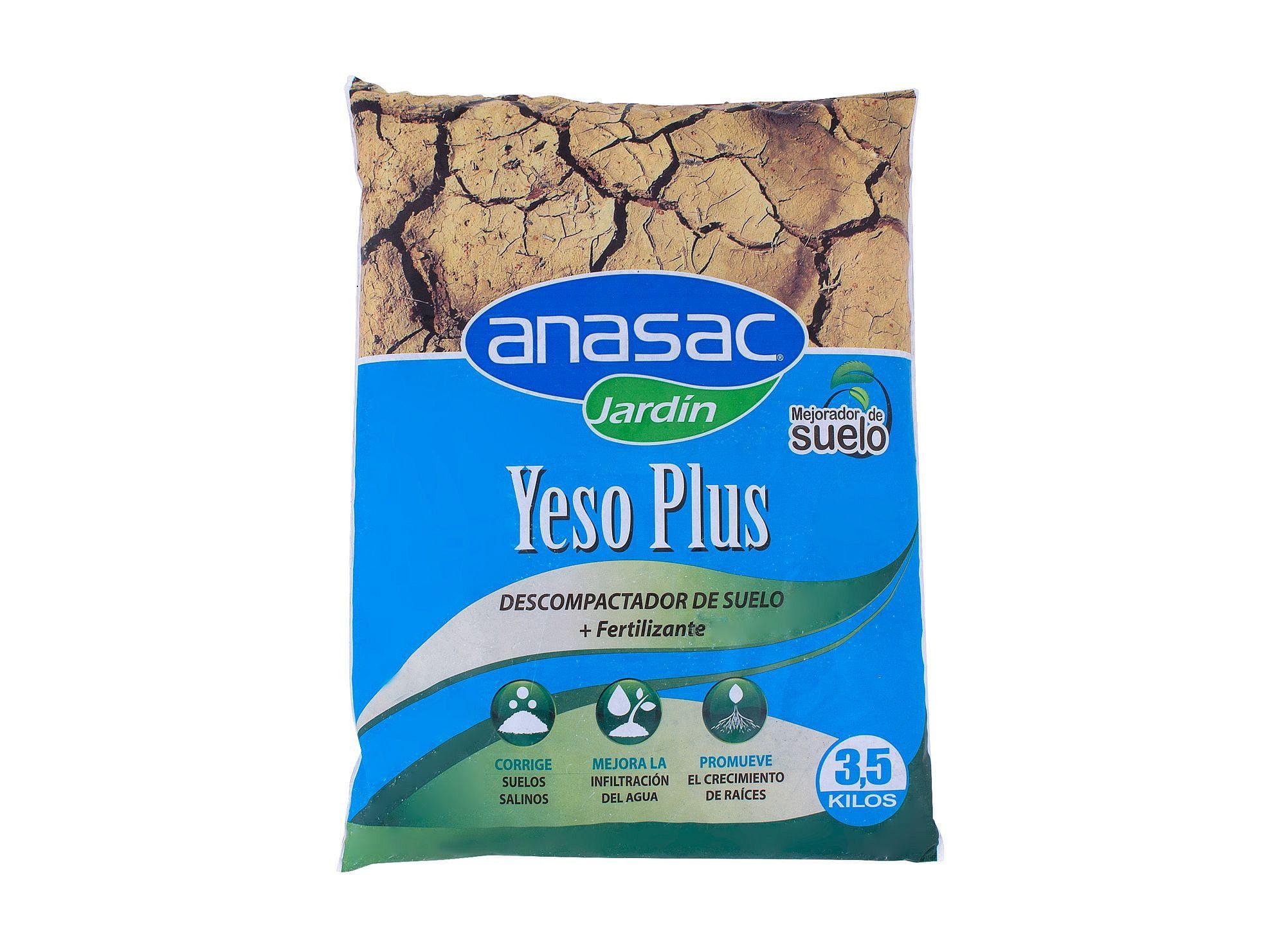 Descompactador suelo fertilizante yeso plus 3.5 kg Anasac-0