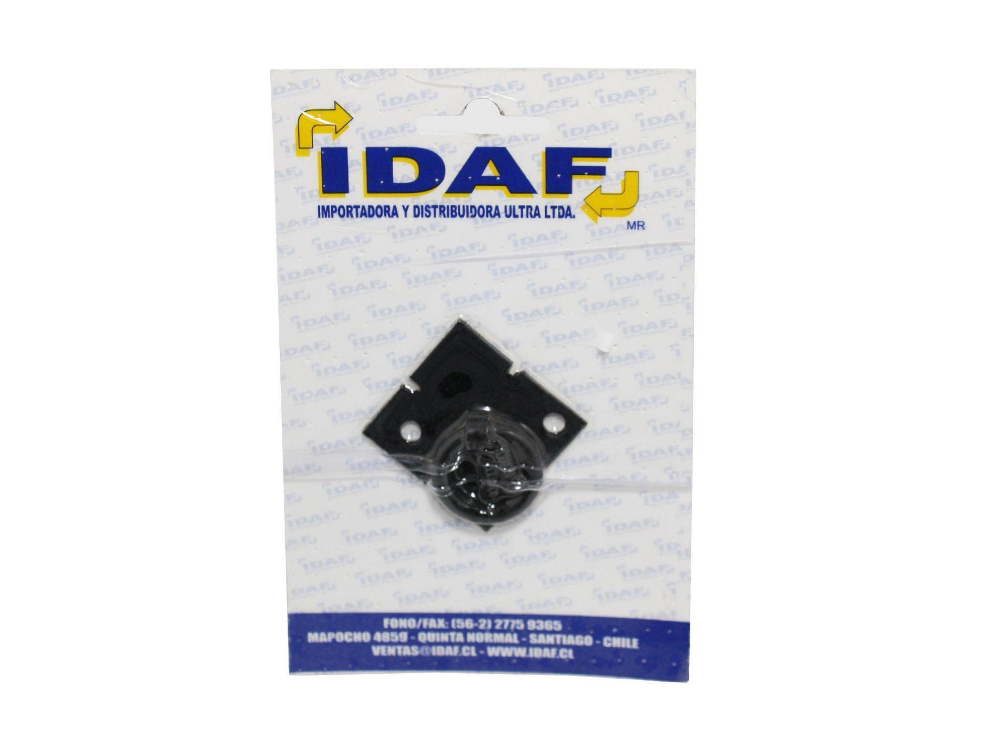 Tirador forjado estrella con placa negro Idaf-2