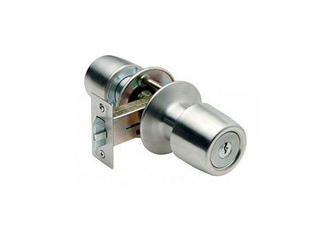 Cerradura tubular pomo acceso plata Urbano Poli-0