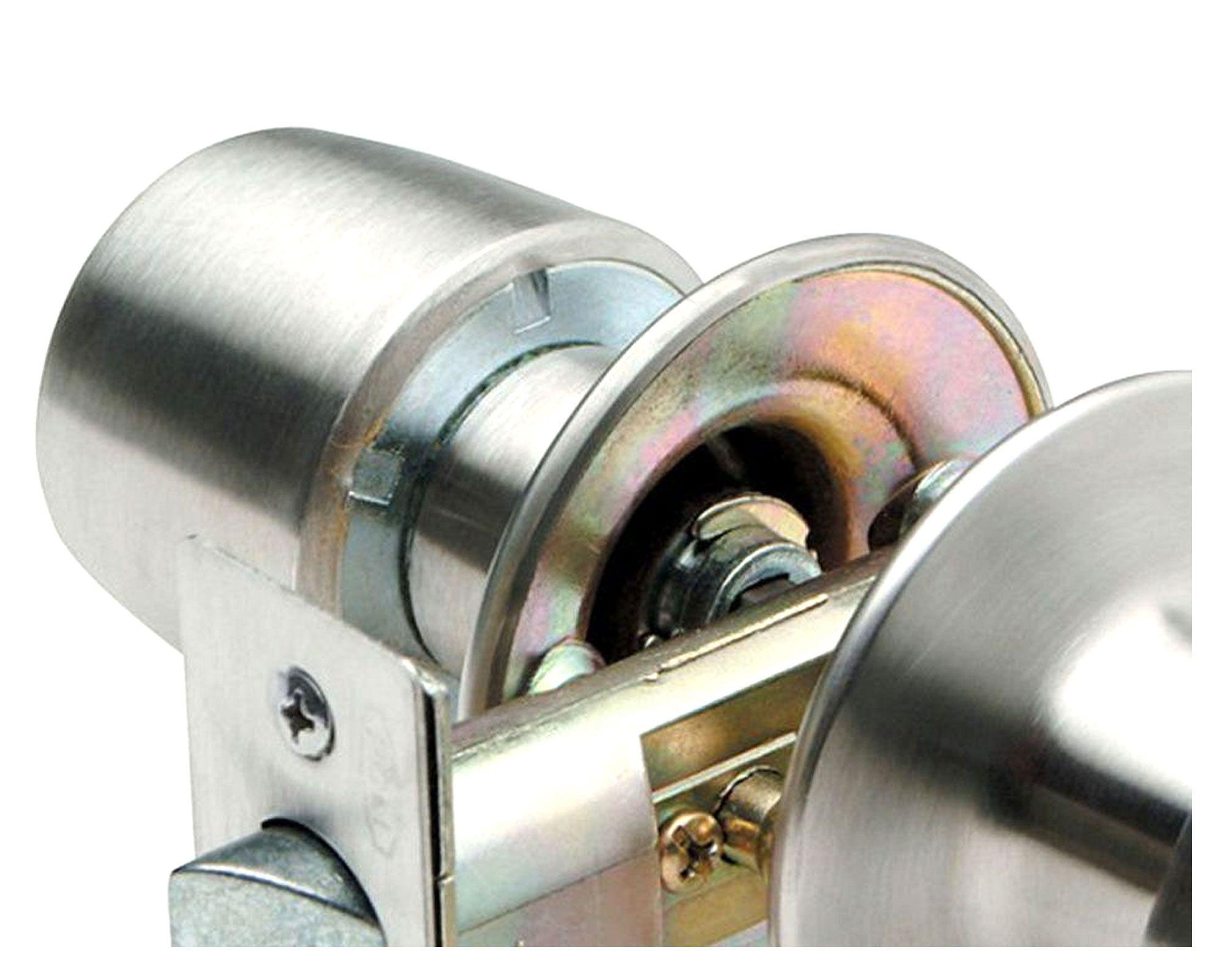 Cerradura tubular pomo libre paso plata Urbano Poli-3