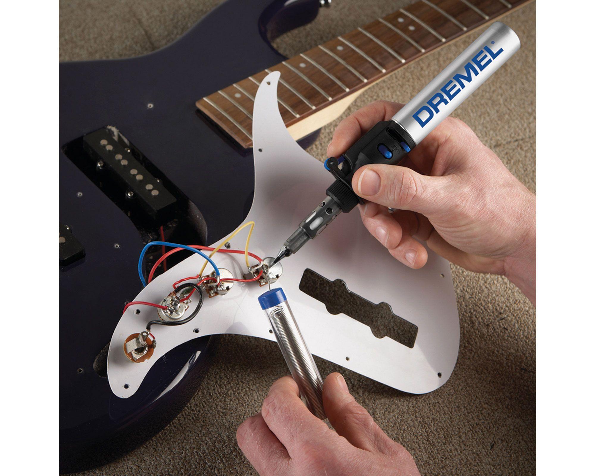 Pirograbador soldador a gas Versatip + 12 accesorios Dremel-4