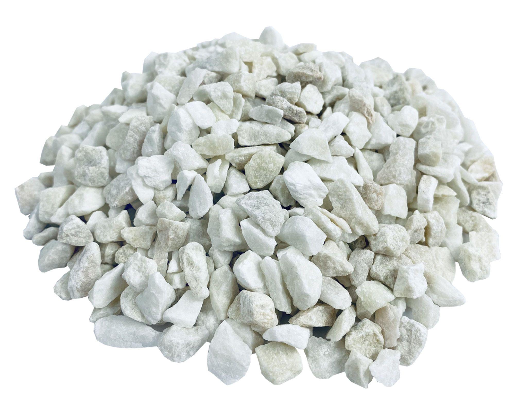 Piedra decorativa 5 kg granito blanco Piedra Noble-0
