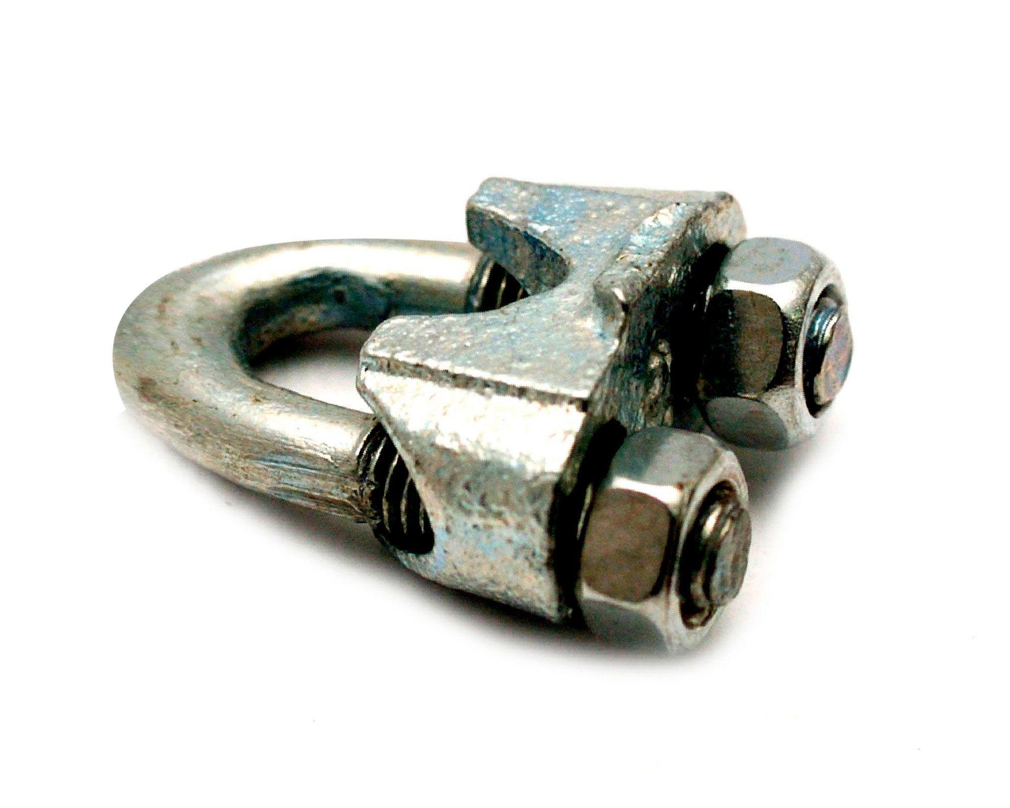 Abrazadera para cable 5/8'' galvanizada Imporper-0