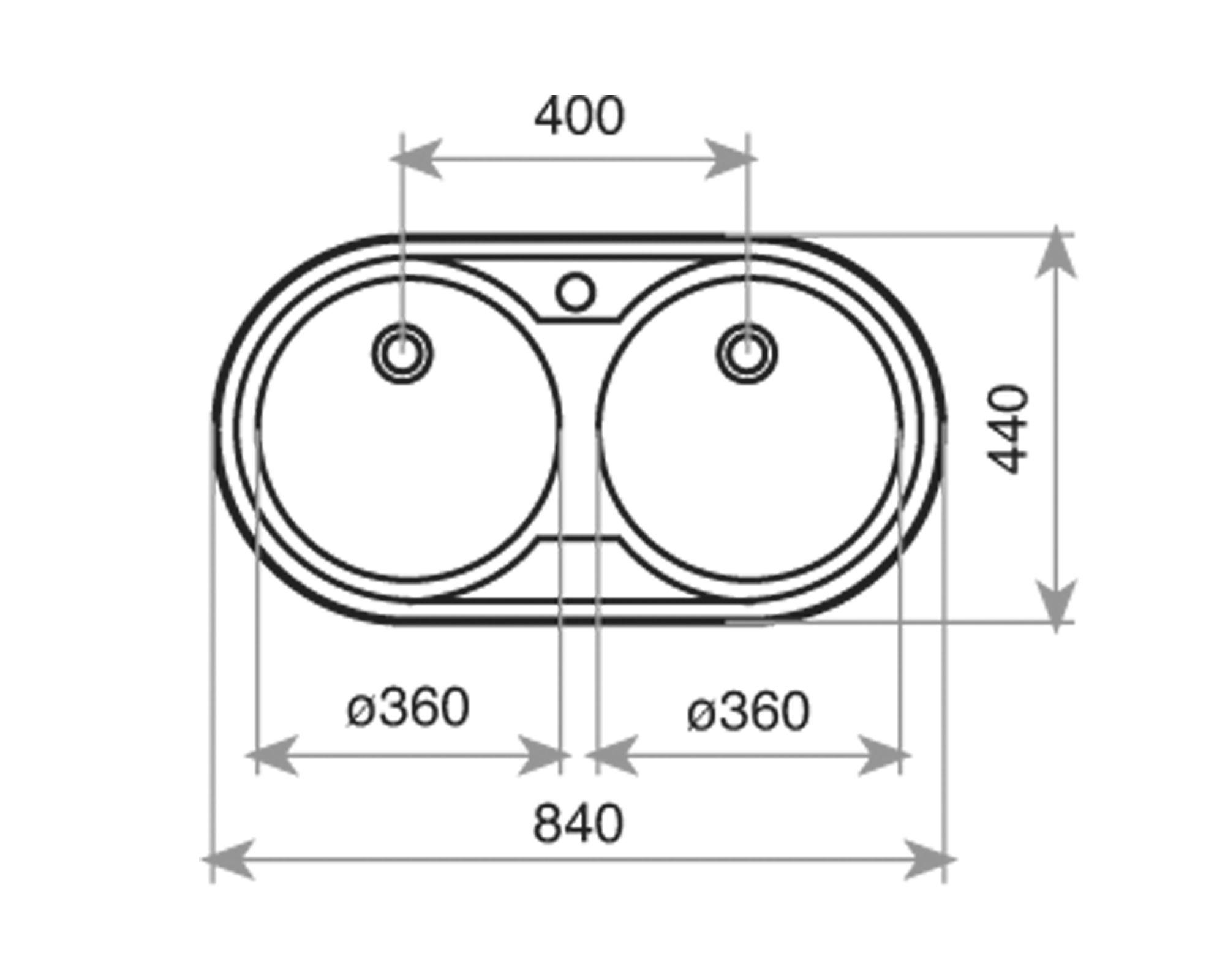 Lavaplatos empotrado DR 80 inox Teka-2