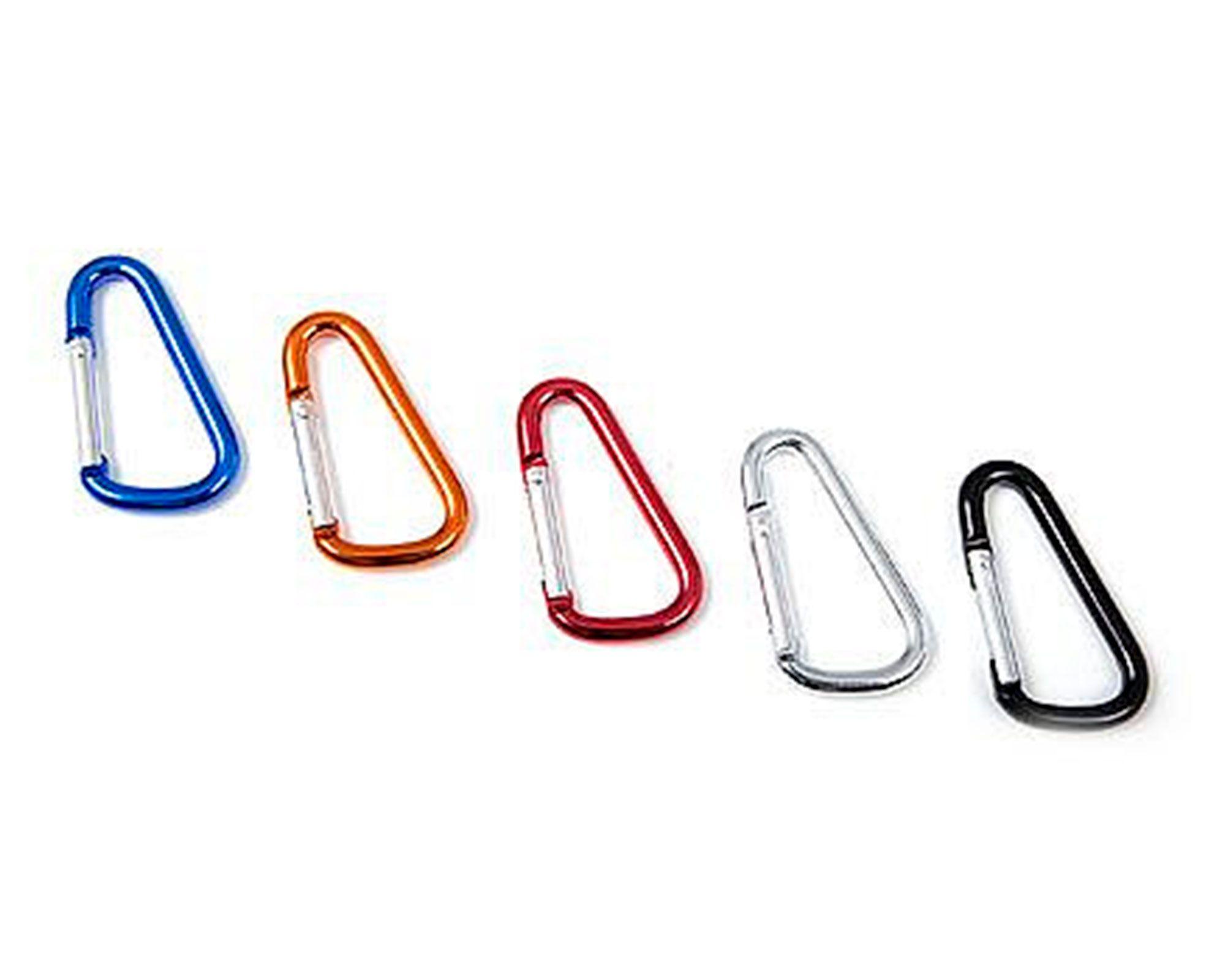 Set 5 mosquetones 7 cm Colores Imporper-0