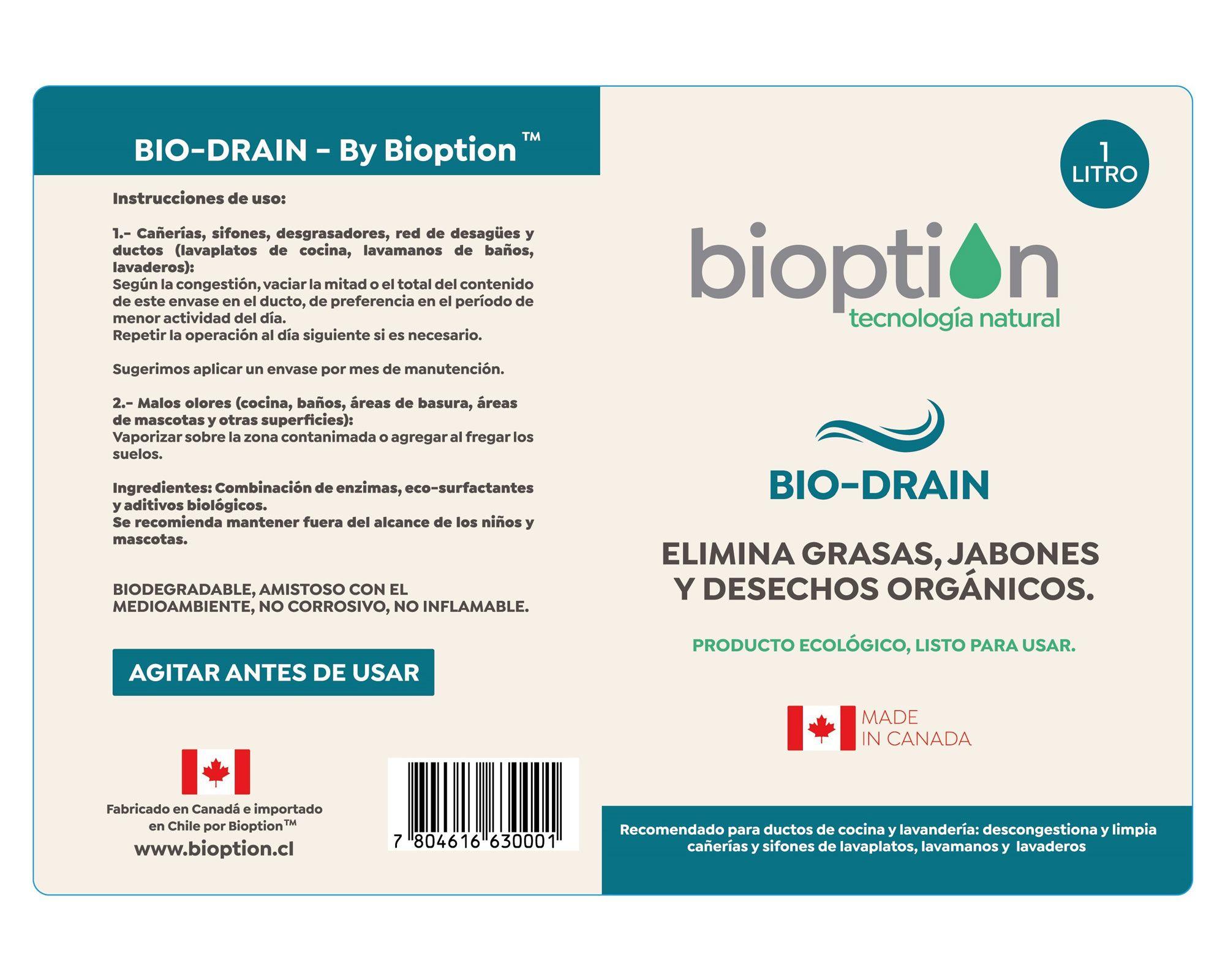 Destapa drenaje Bio-Drain 1 lt-3