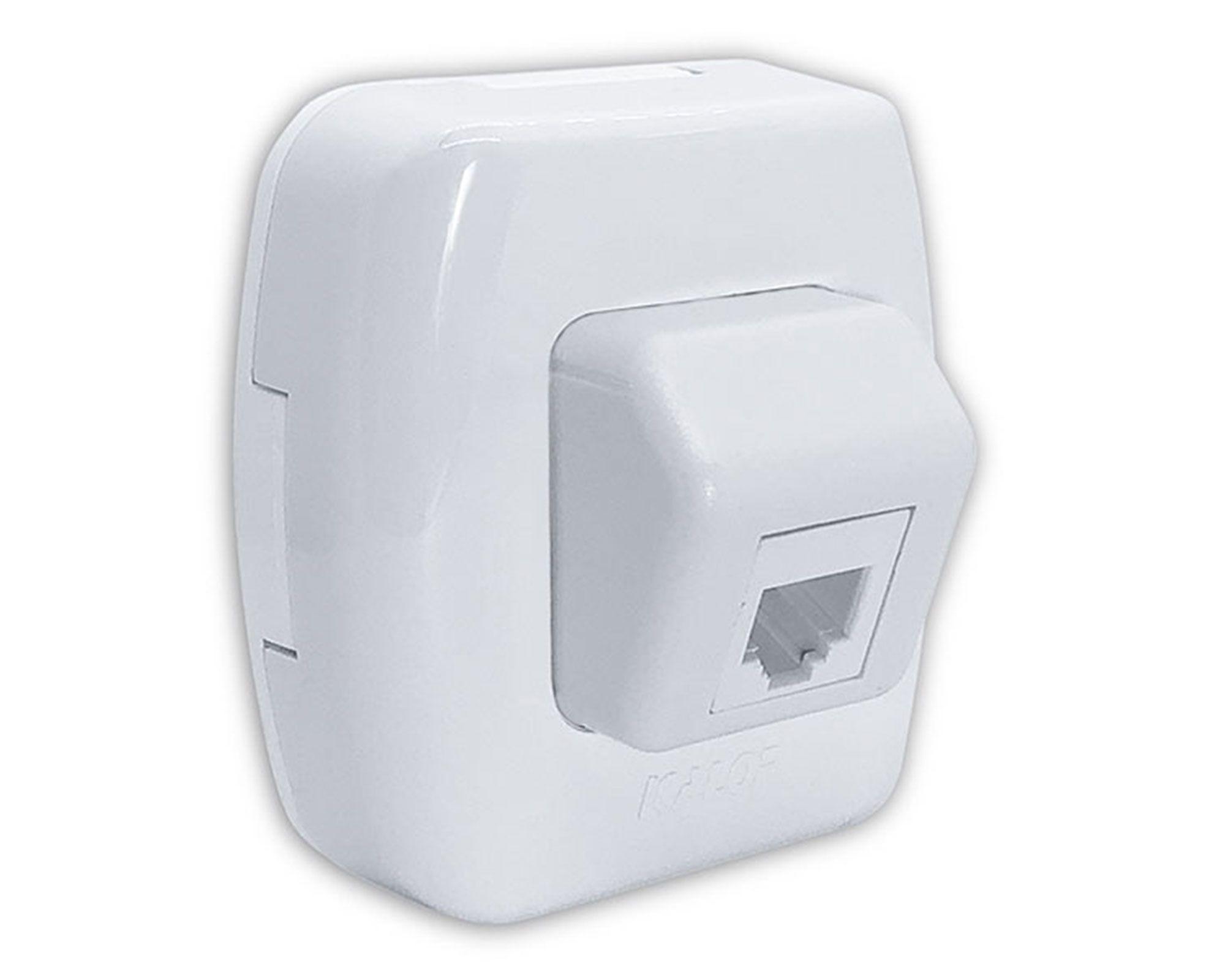 Enchufe telefono rj 11 tekna blanco Kalop-3