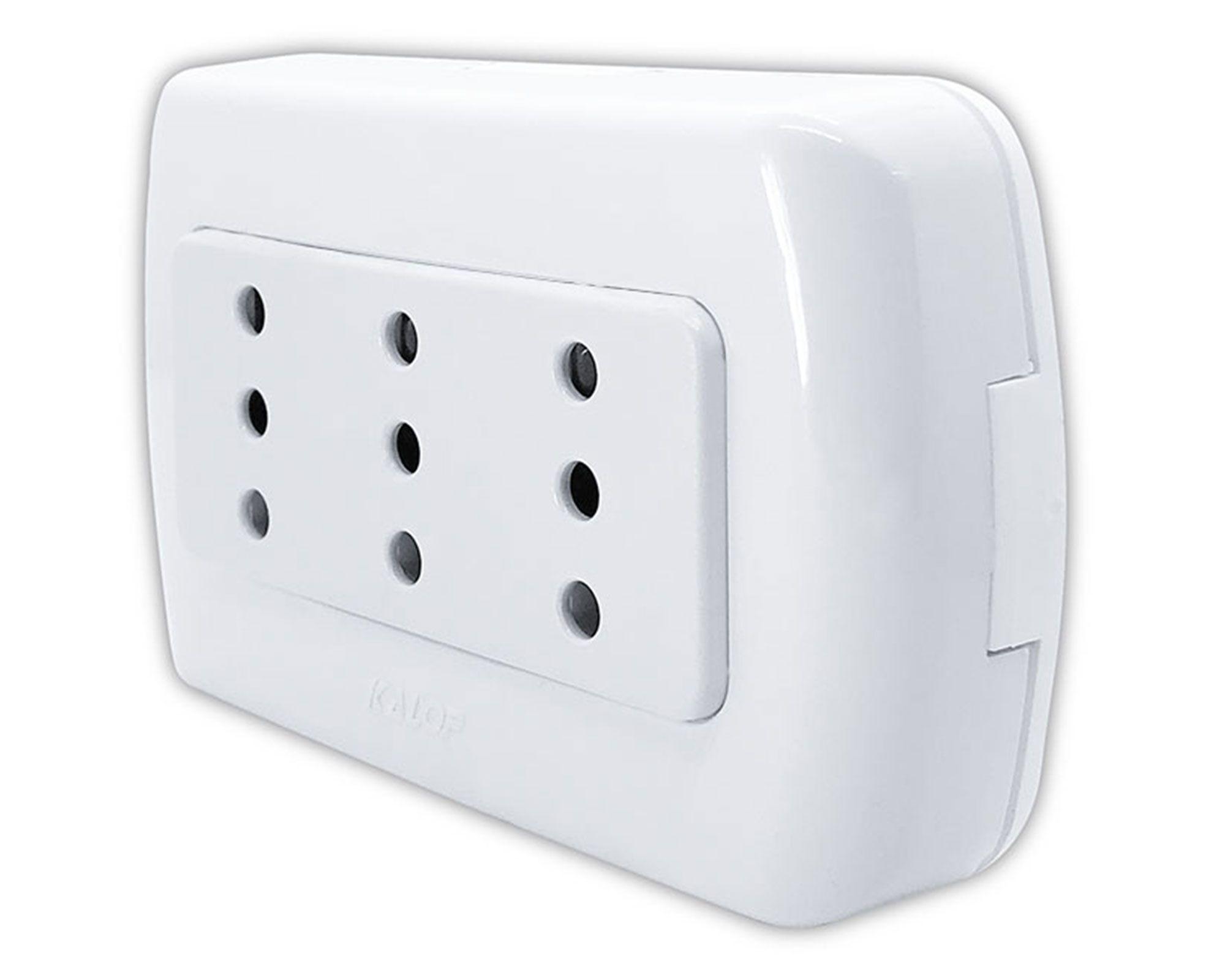 Enchufe triple tekna 10a 250v Kalop-3