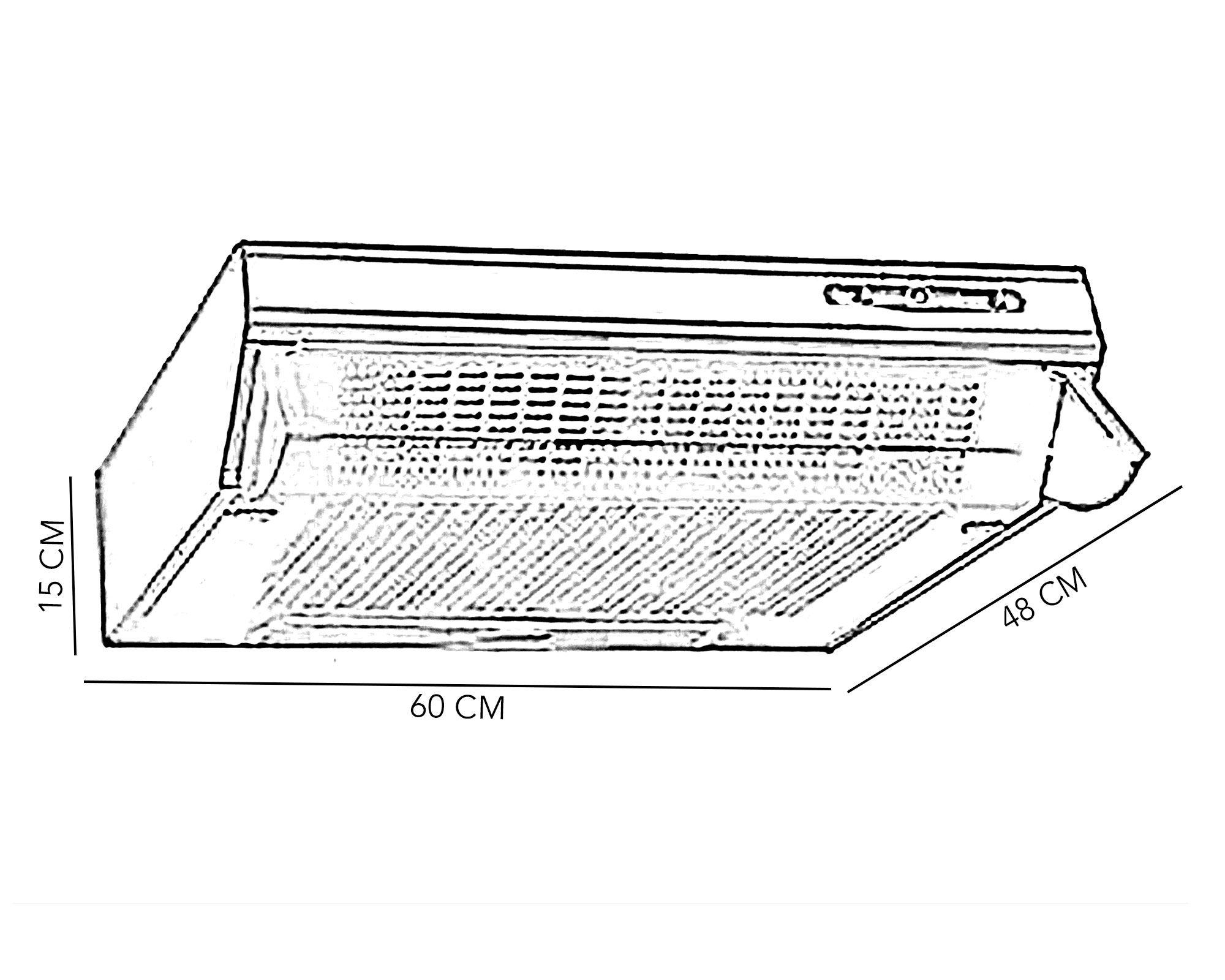 Campana mural 130W MX U160S inox Mademsa-2