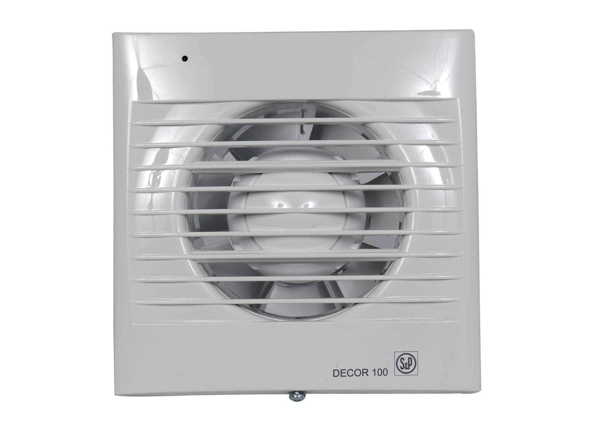 Extractor de aire DECOR-100 CR aseos baños S&p-0