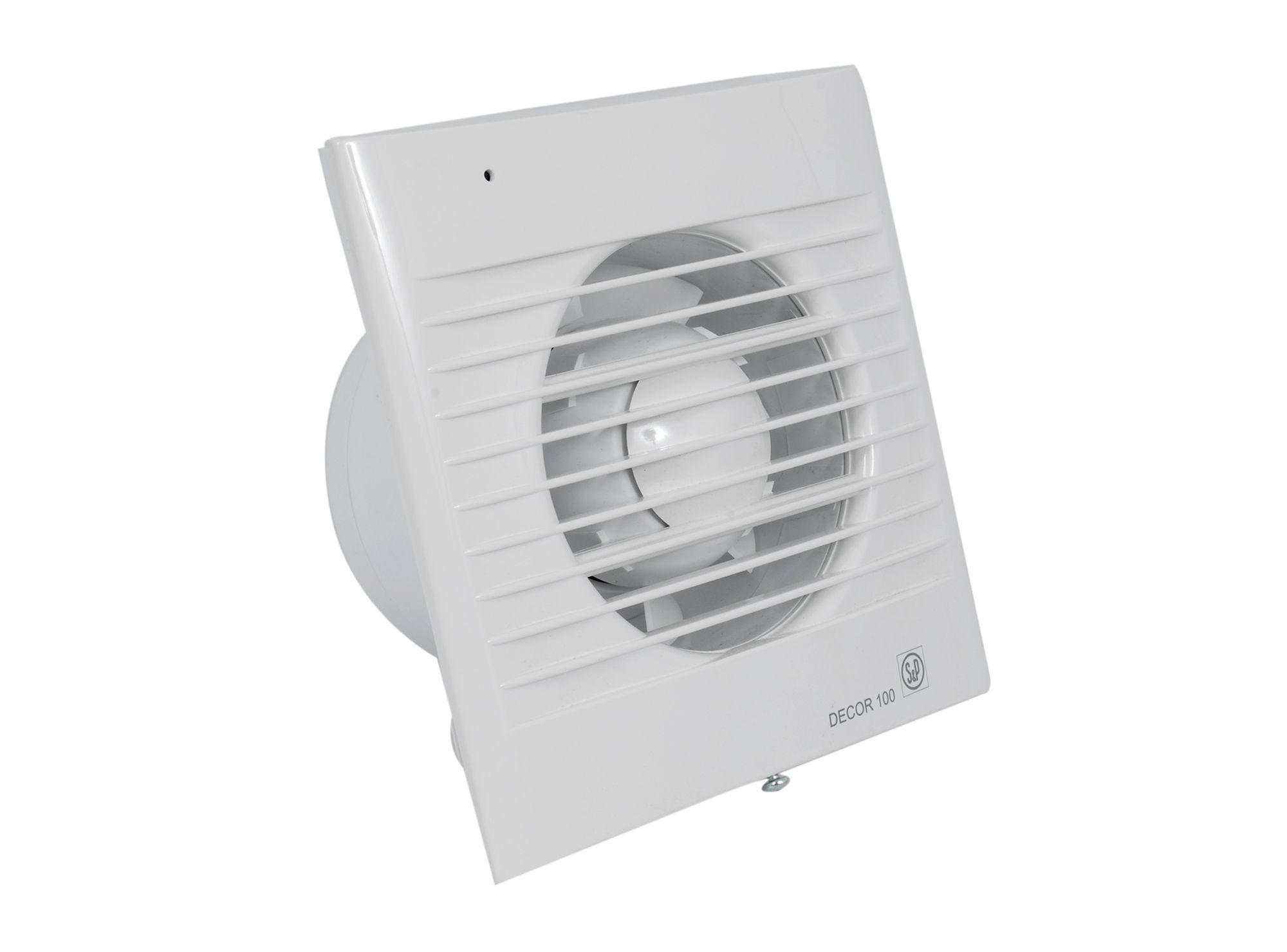 Extractor de aire DECOR-100 CR aseos baños S&p-1