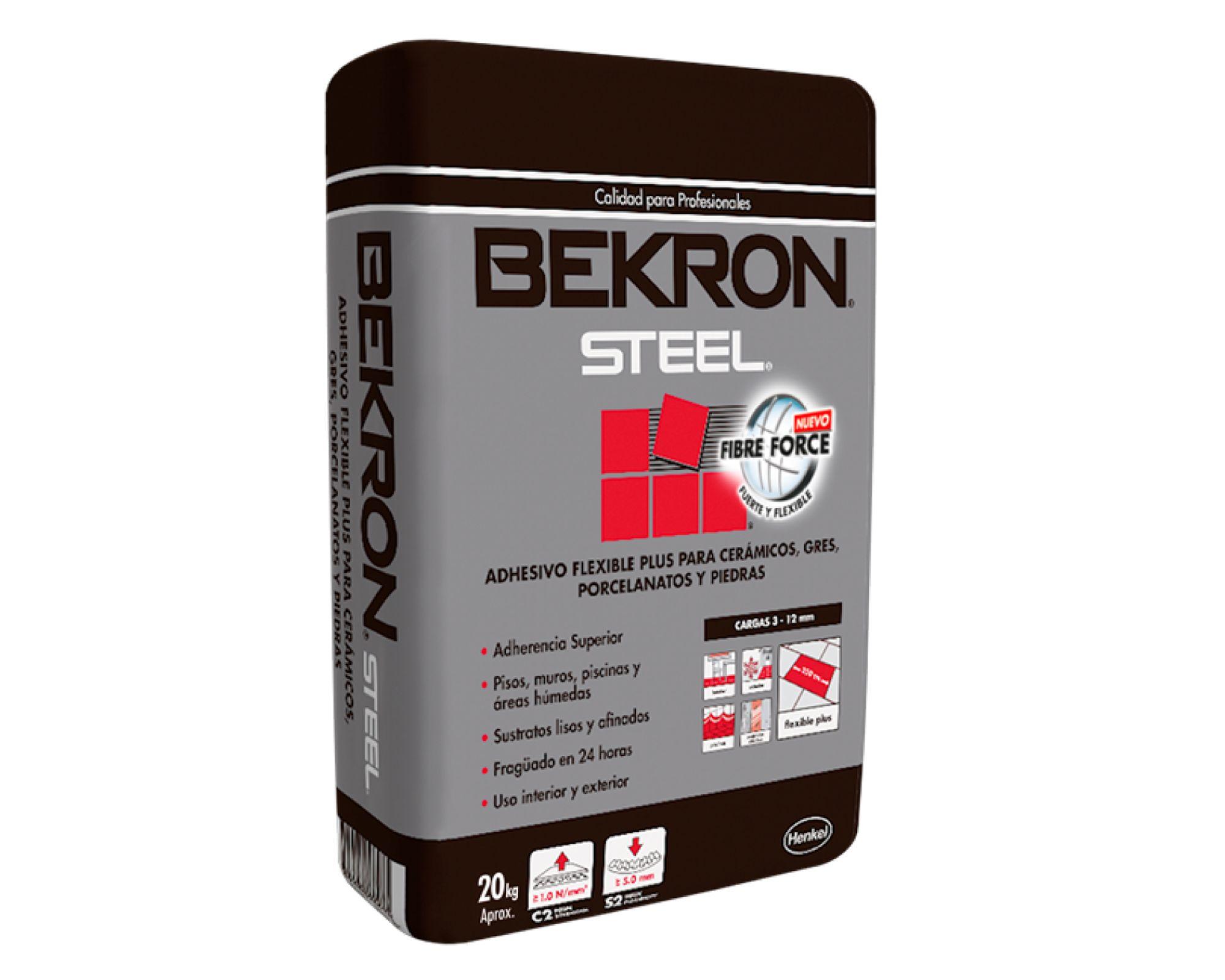 Adhesivo muro steel polvo Bekron x20kg Bekron-0