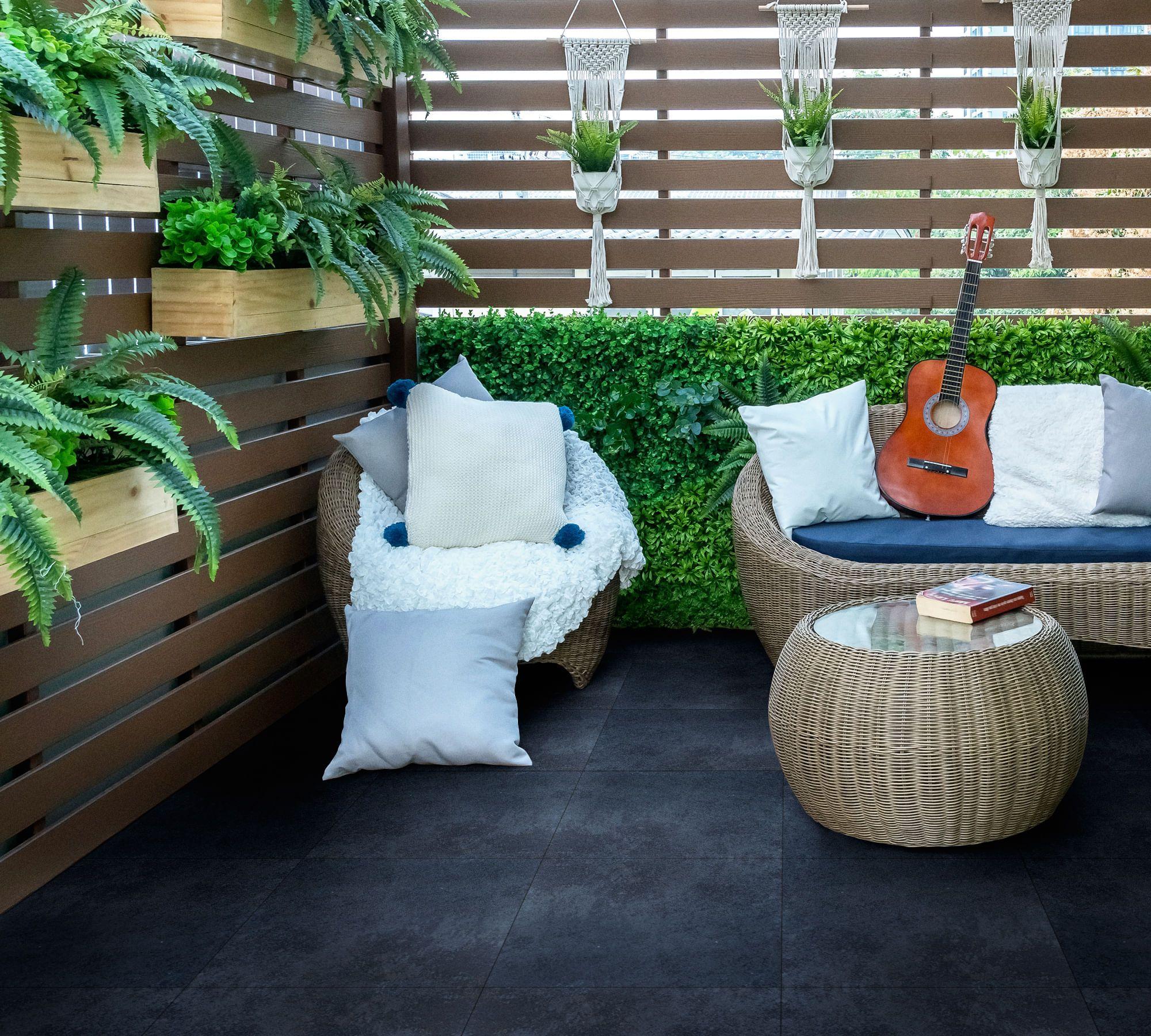 Piedra pizarra 40x40 cm negro 0,96 m2-4