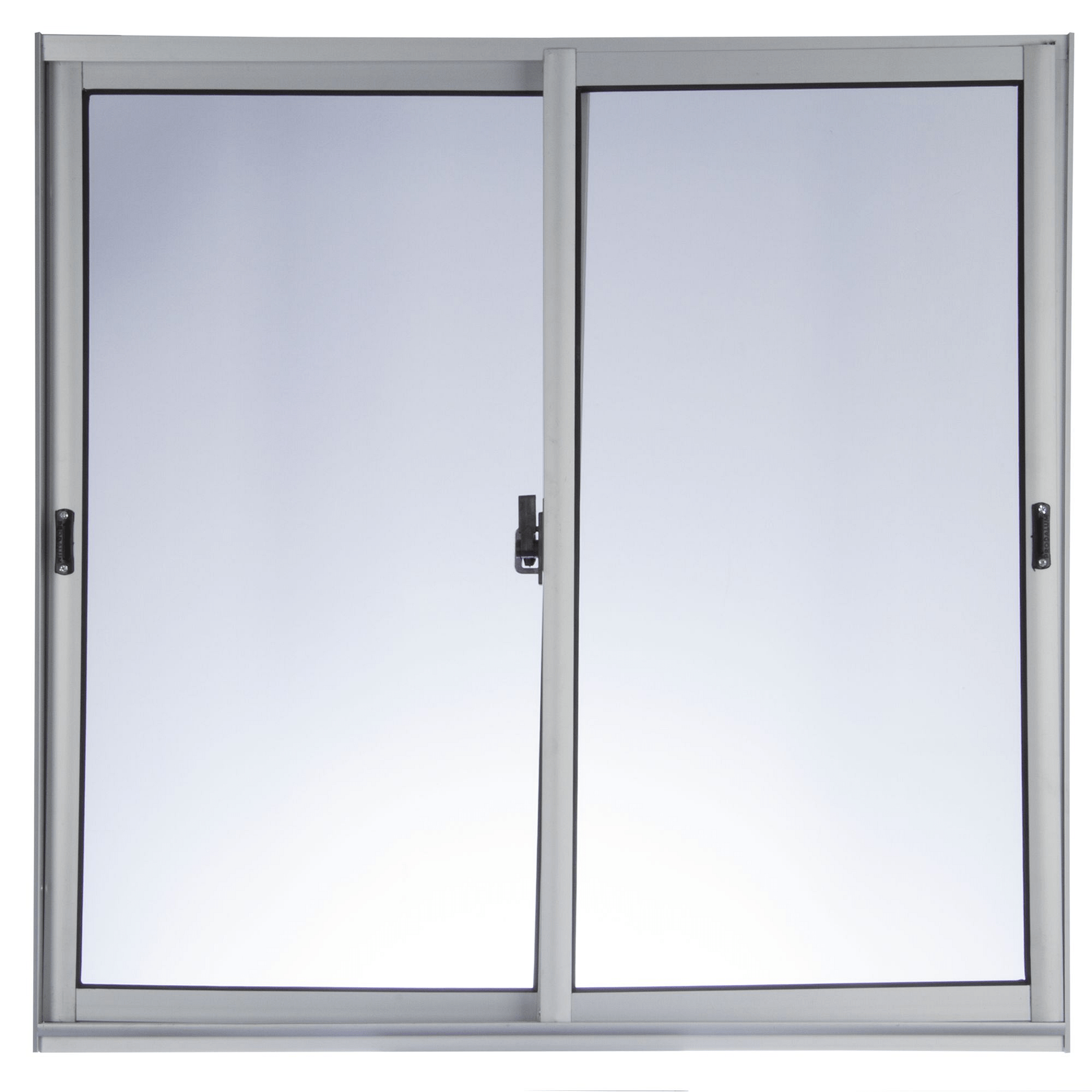 Ventana Aluminio 80x79,3 cm corredera curva mate-0