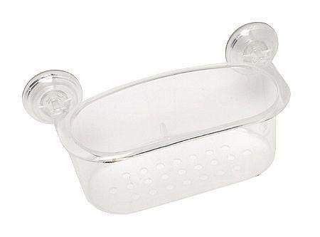 Canasto baño 22x11x9 cm multiuso clear Cotidiana-0