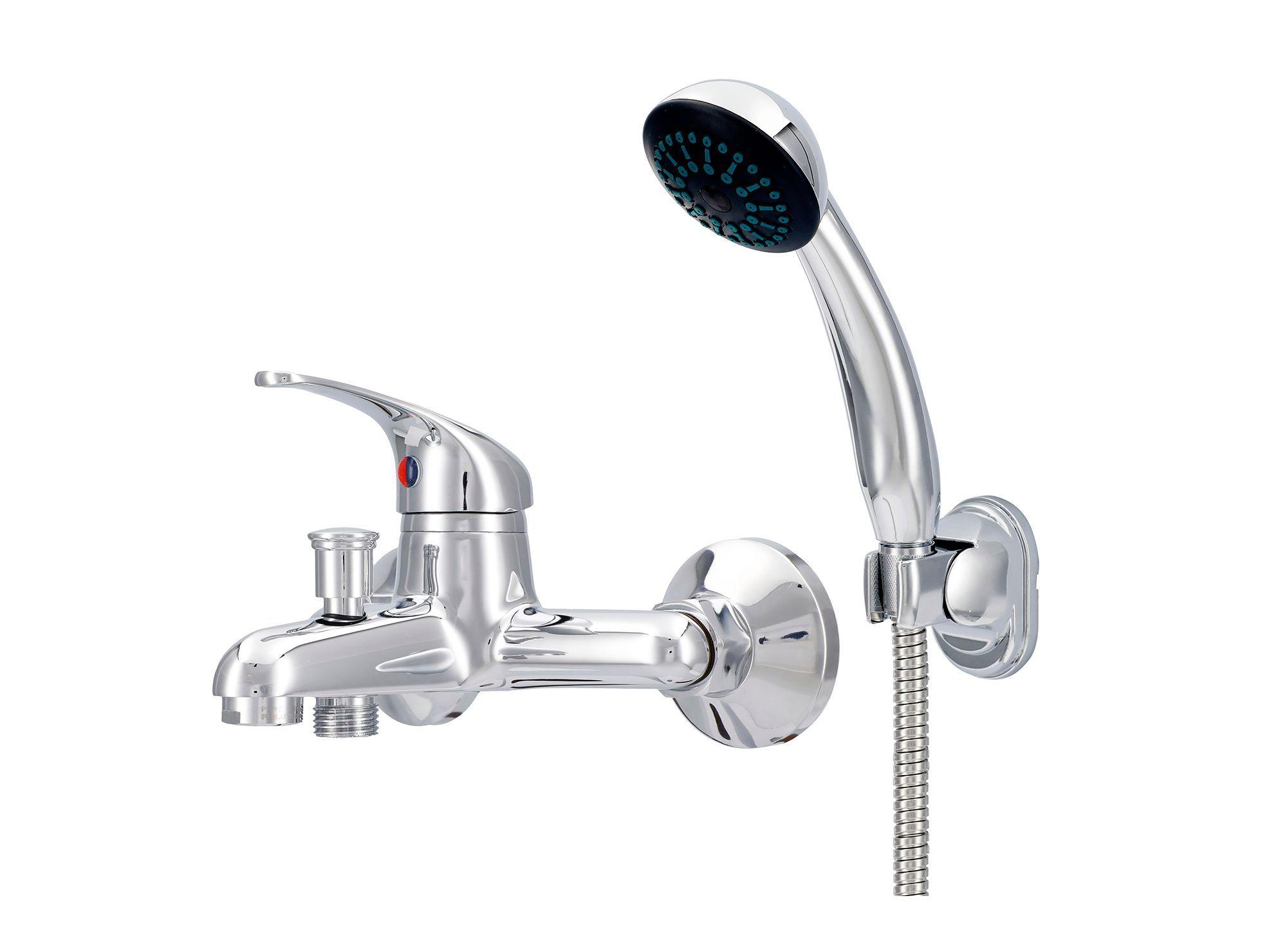 Combinación tina ducha Funny cromo Nibsa-2