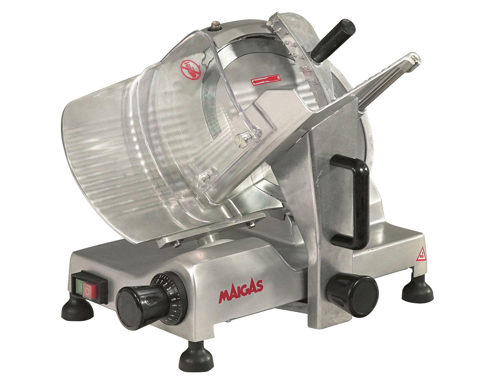 Cortadora fiambre 30 cm HBS30 gris Maigas-0