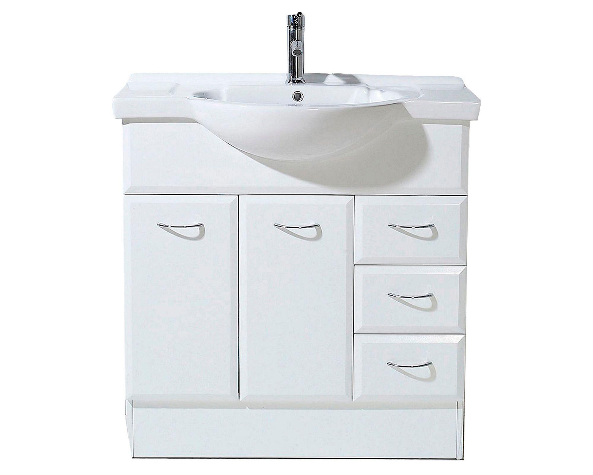 Mueble vanitorio 88 cm New blanco Cotidiana-0
