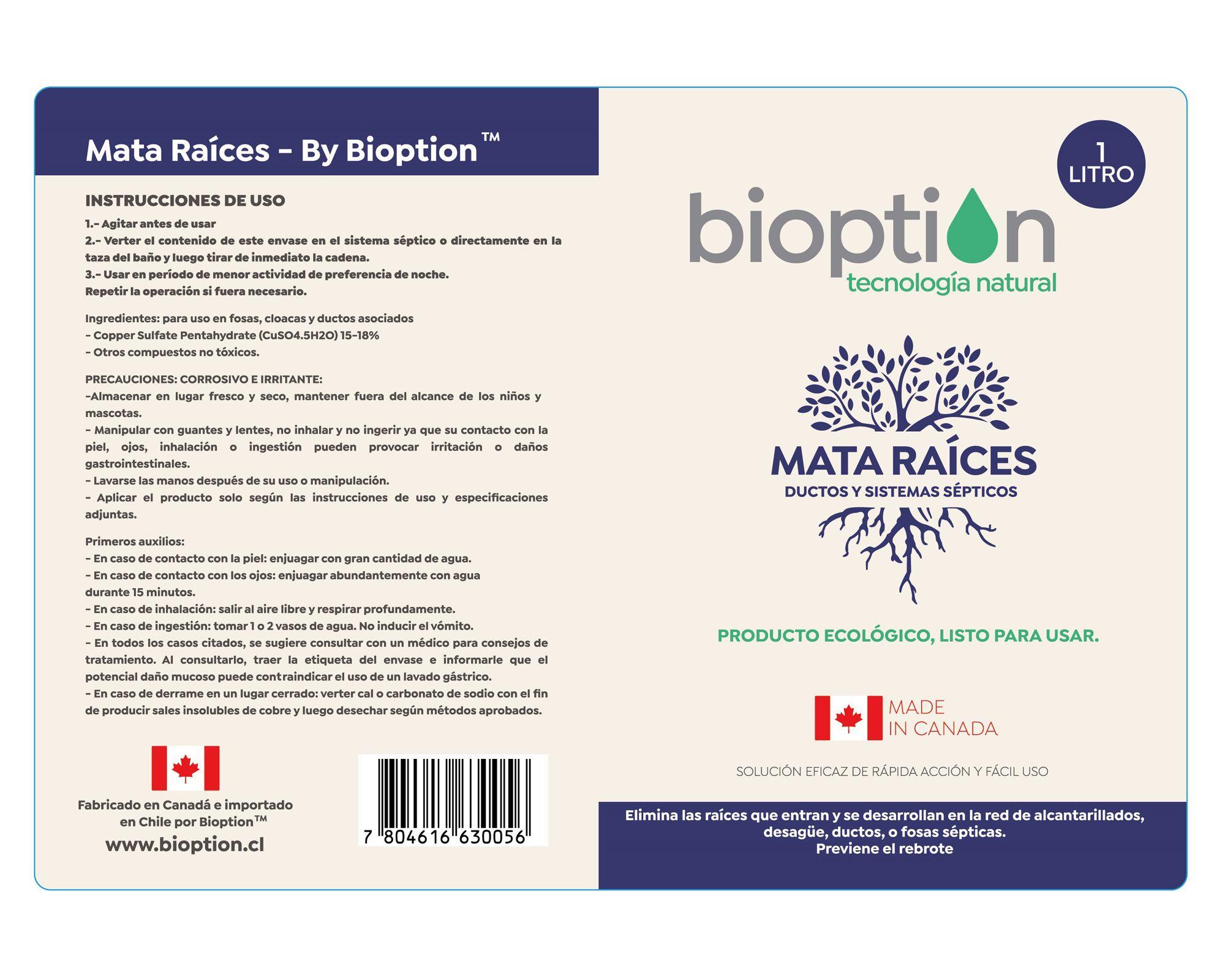 Destapa drenaje Mata raices 1 lt-2