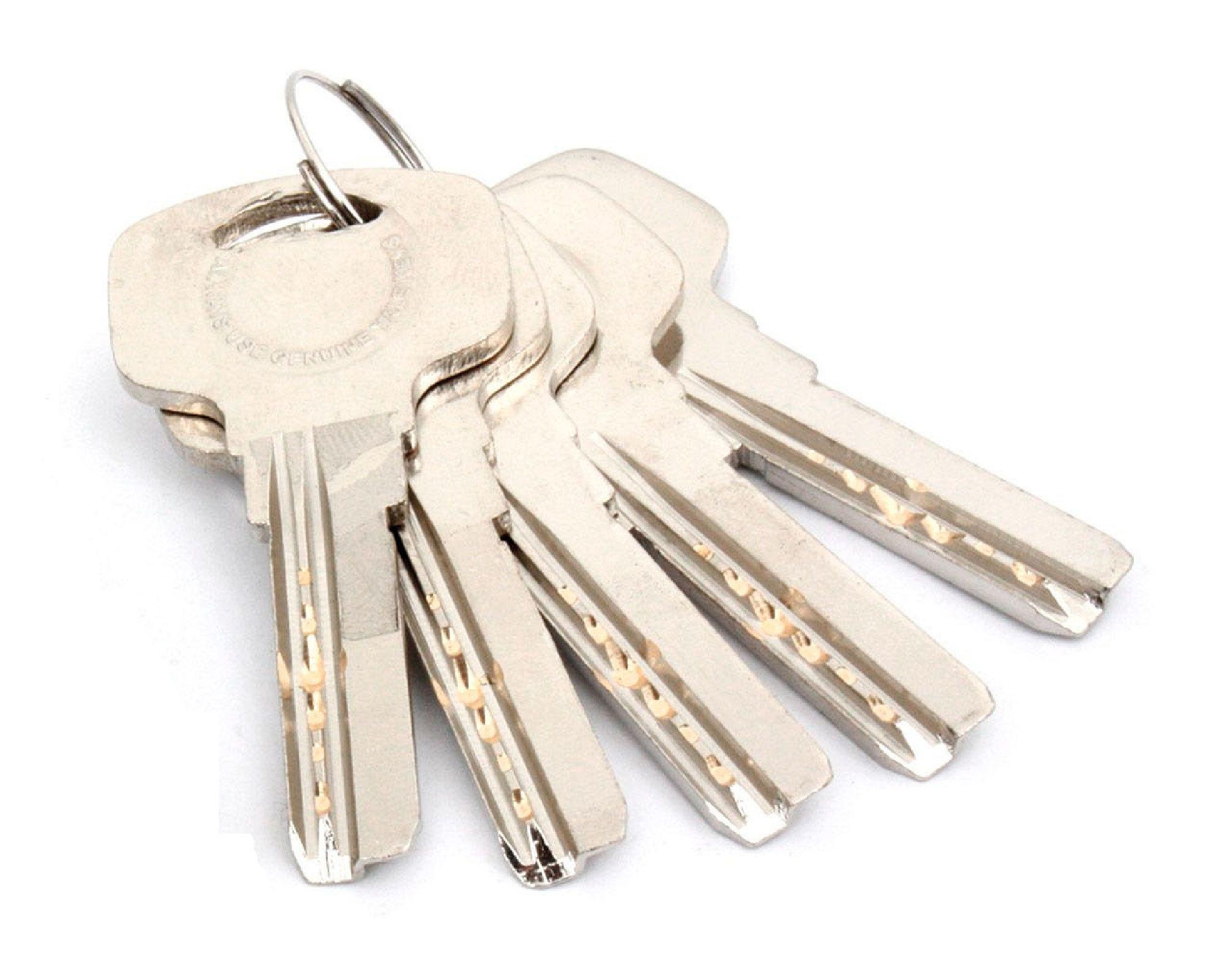 Cilindro multipunto alta seguridad 70mm 5 llaves plata 102901 Yale-2