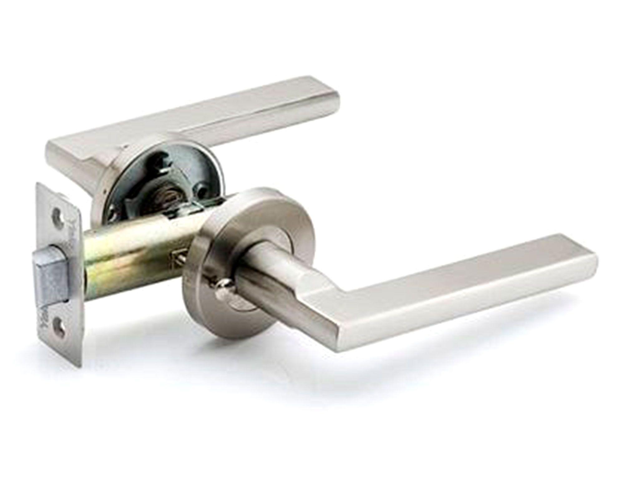 Cerradura embutida manilla dormitorio plata Milano B40 Yale-0