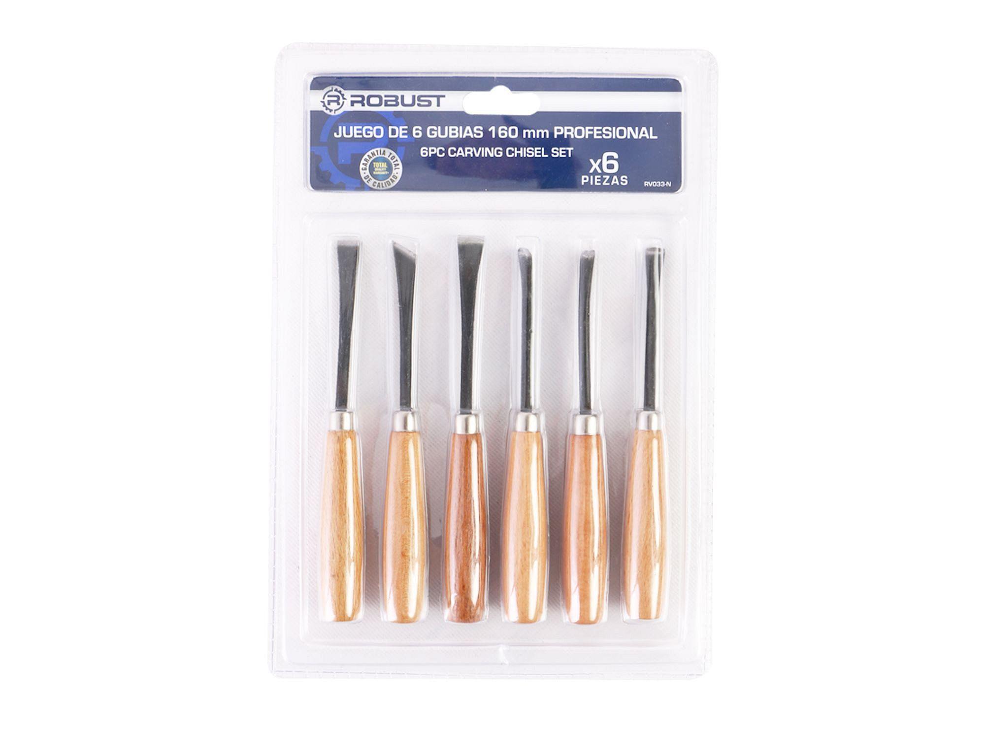 Juego de gubias 160 mm 6 unidades Robust-0