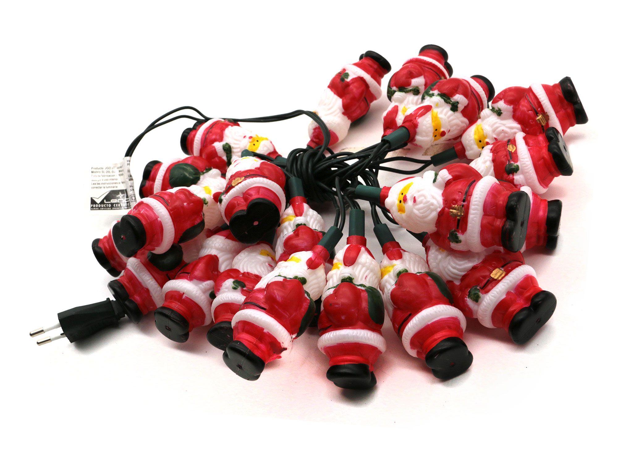 20 Luces de navidad viejito pascuero-0