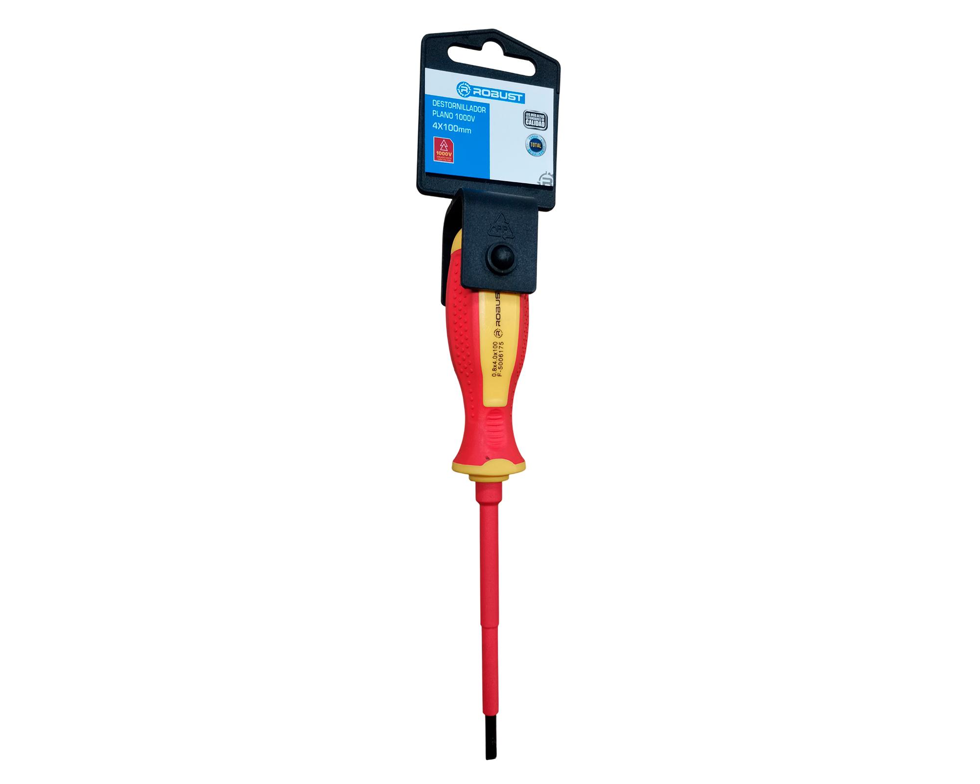 Destornillador punta paleta PH4 100 mm electricista 1000V Robust.-2