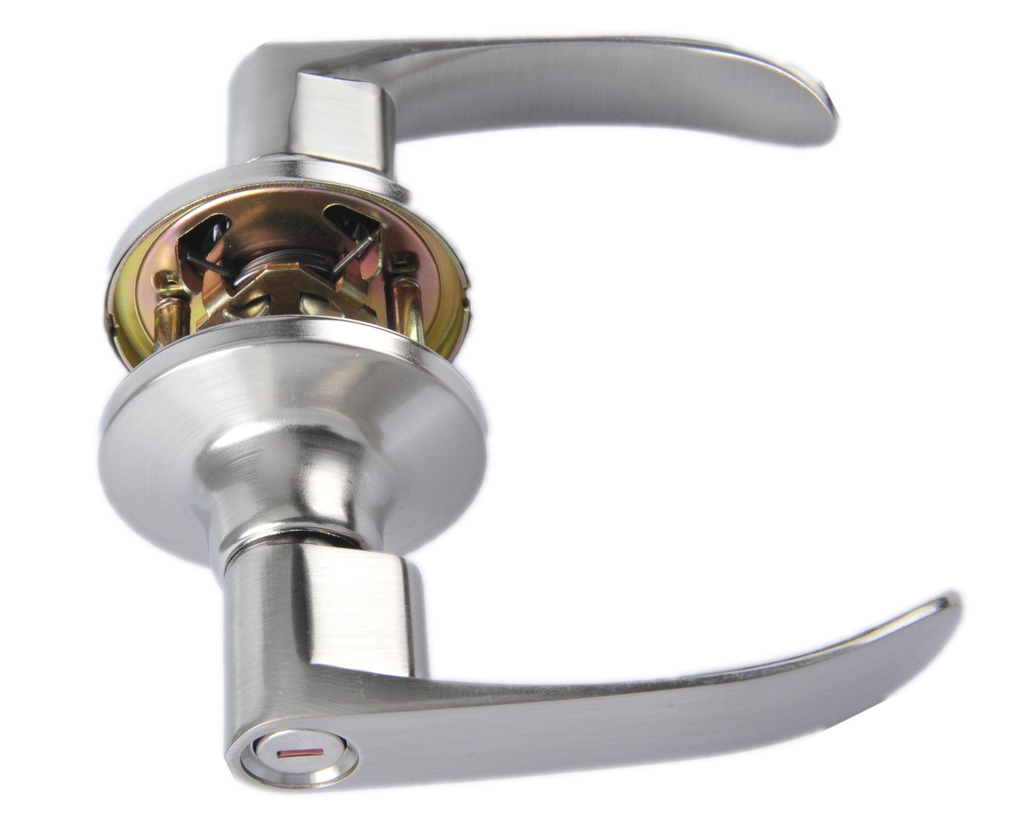 Cerradura tubular manilla baño inox McCarthy.-0