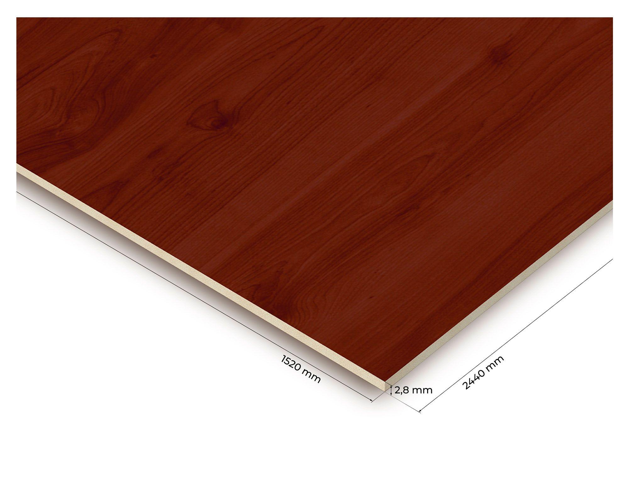 Tablero MDF durolac 2.8x1520x2440 mm cerezo-2