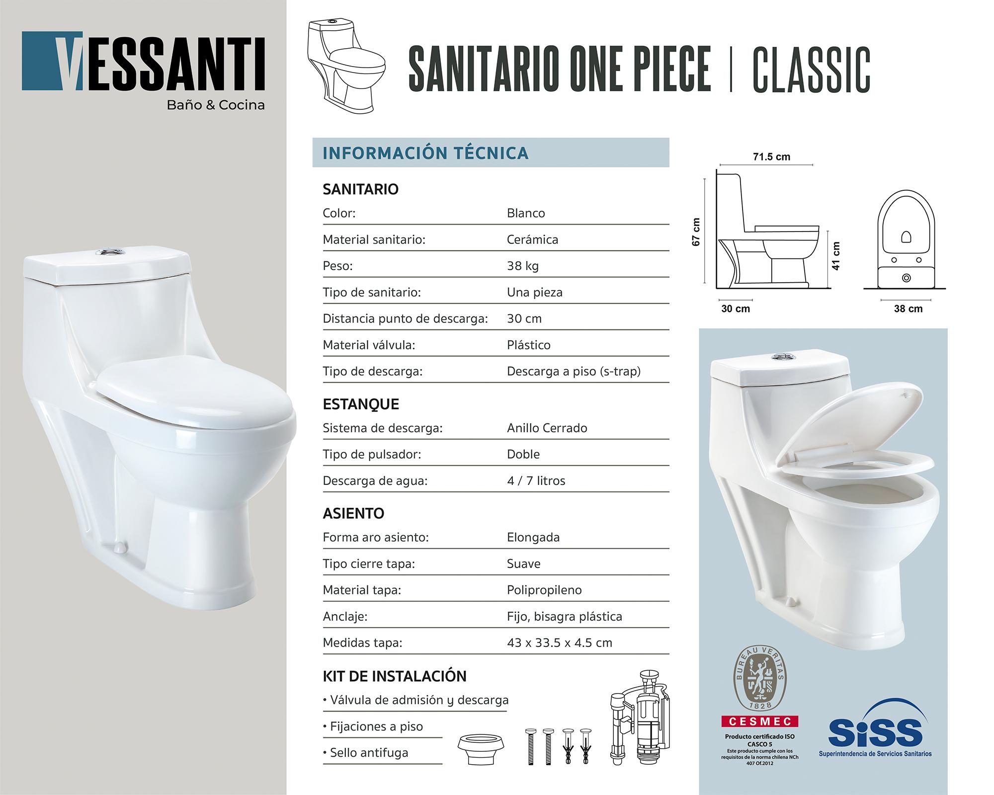 One piece Classic descarga 30 cm-4