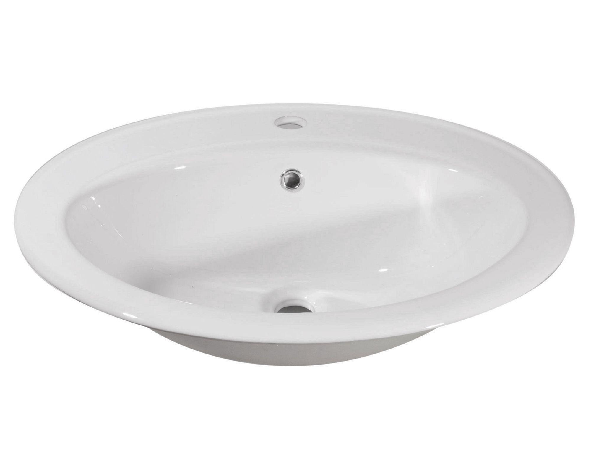 Lavamanos sobreponer 57,5x49 cm blanco Vessanti-2
