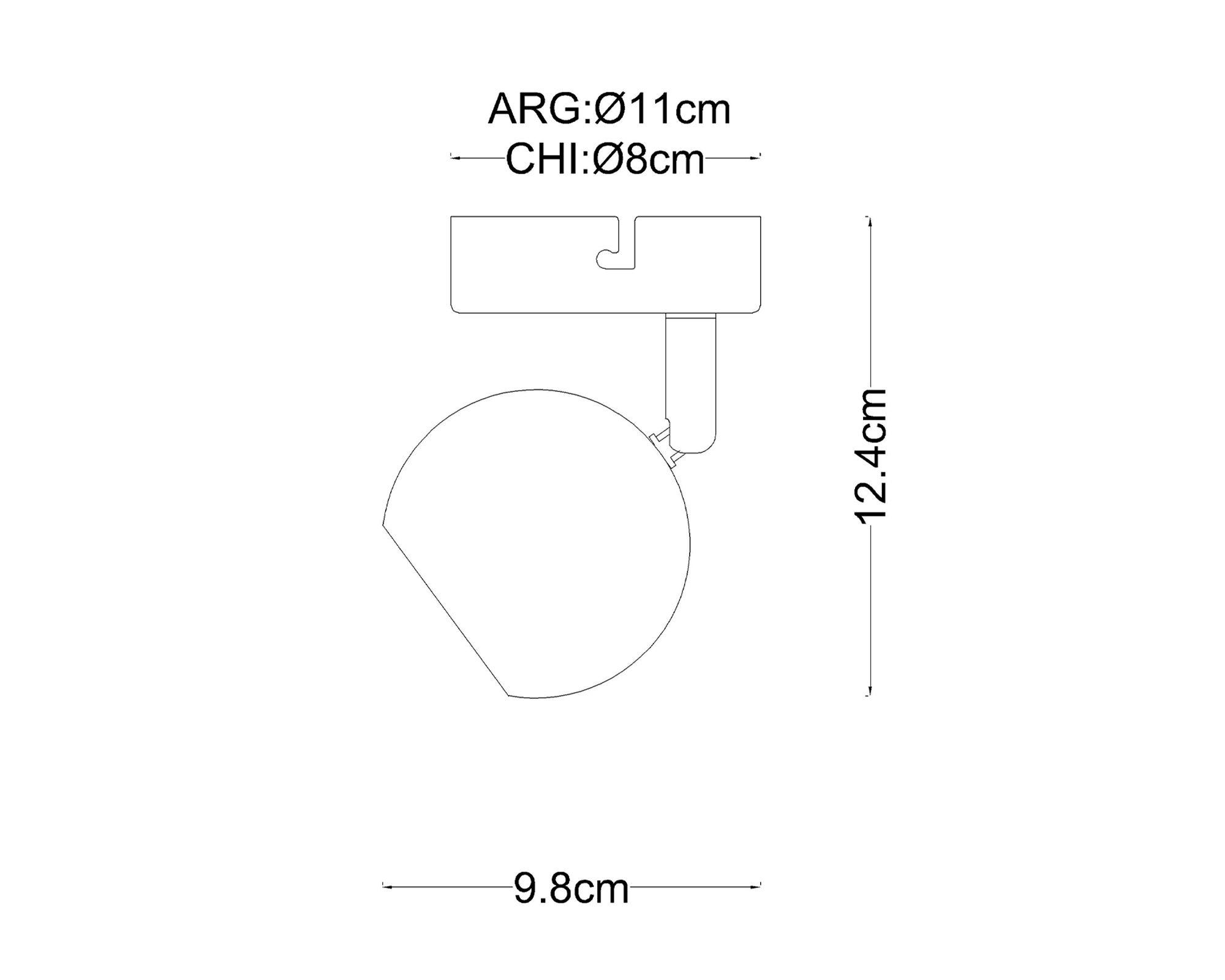 Spot 1L GU10 plateado Abitare-6