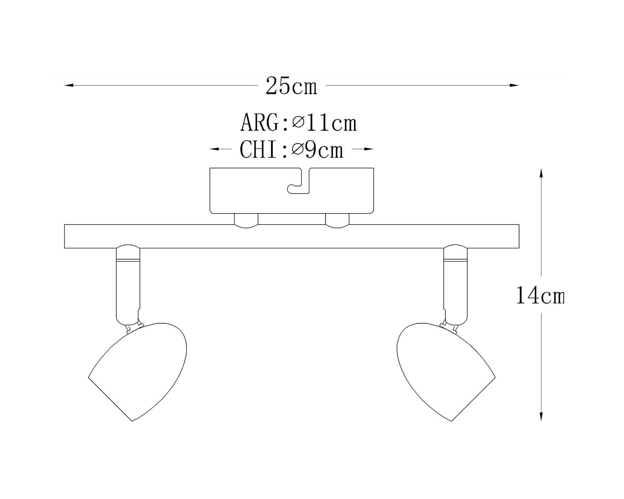 Spot 2L GU10 níquel Abitare-7