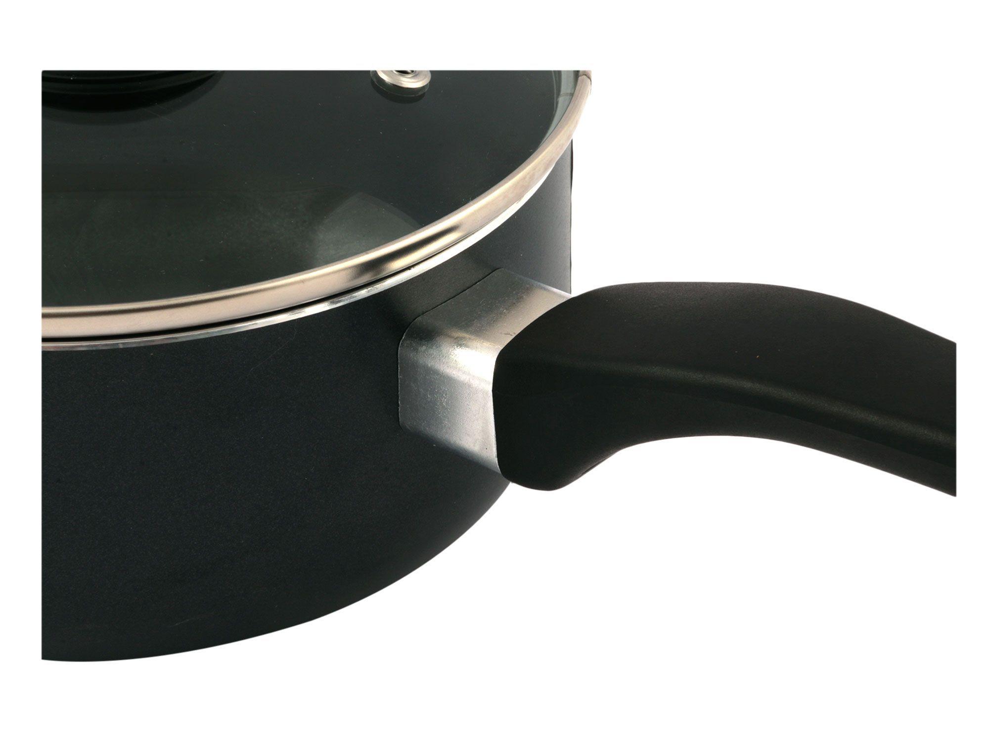 Cacerola 16 cm antiadherente negro Cotidiana-2