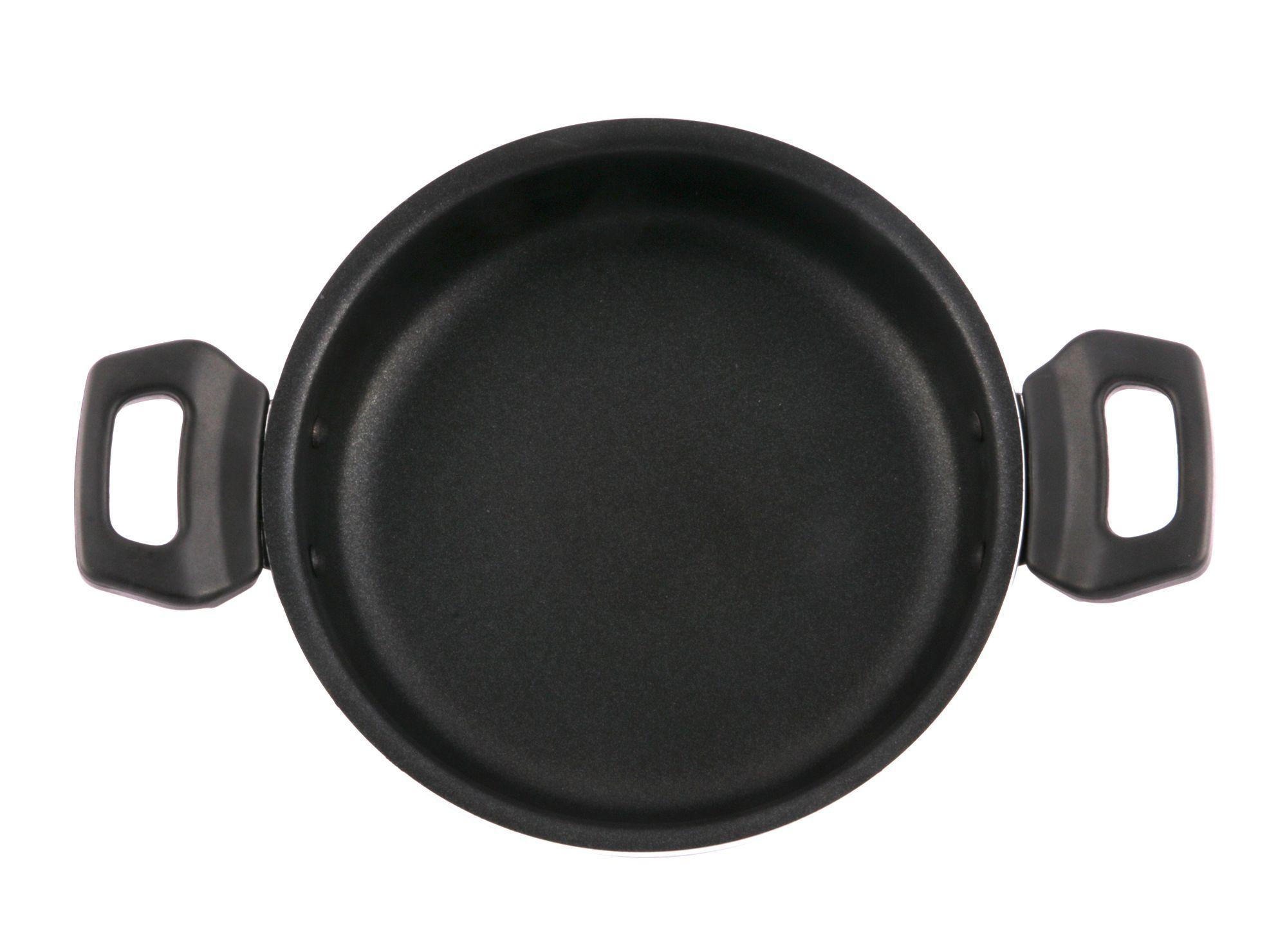 Sartén antiadherente rojo 3 piezas-3