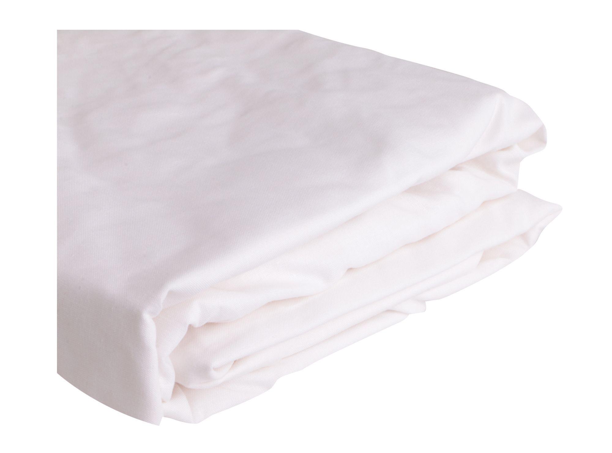 Juego sábanas 144 hilos king Liso blanco Cotidiana-3