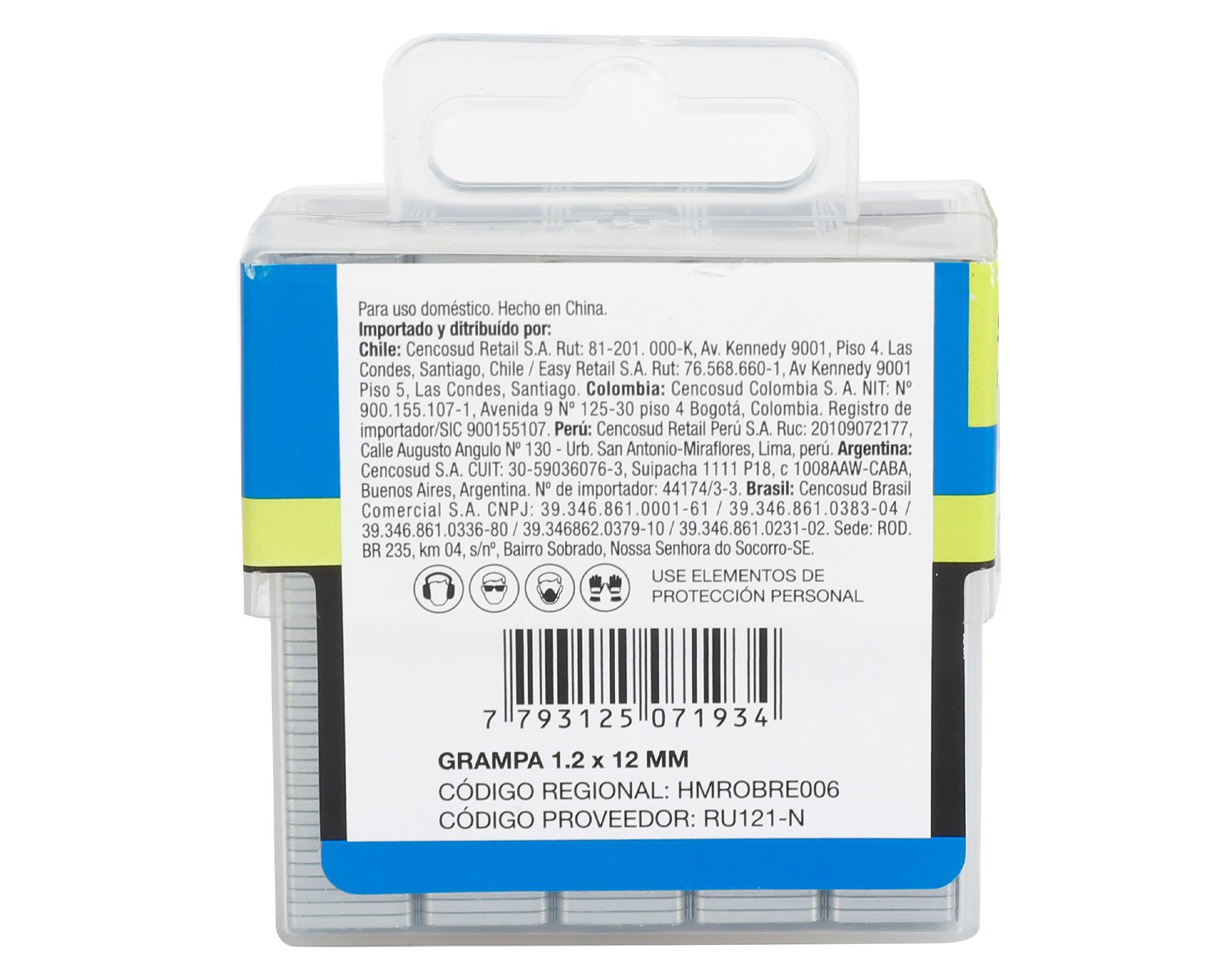 Grampa 1,2x12 mm 1000 unidades Robust.-2