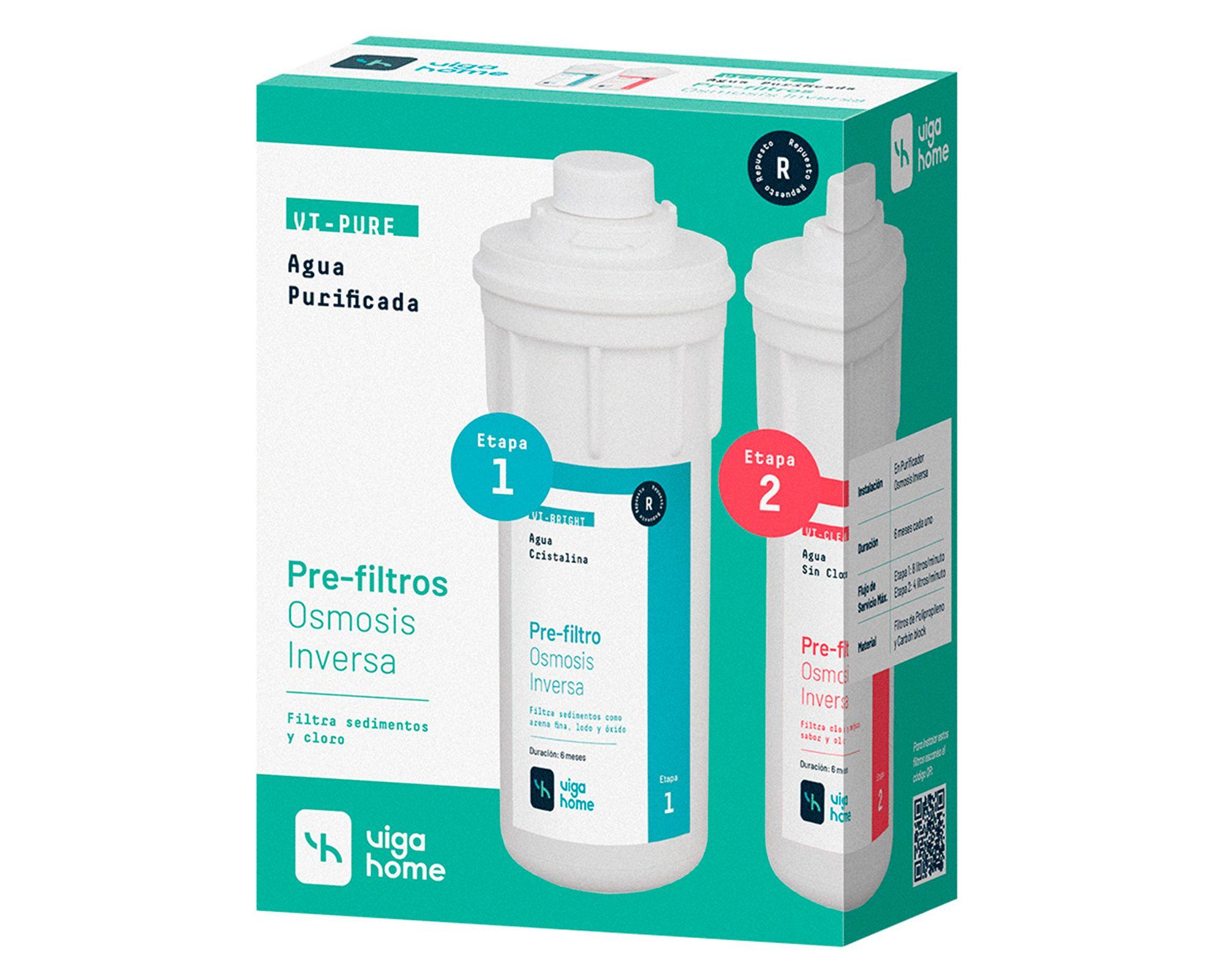 Pre filtros PP5 micras y carbón 2 unidades Vigahome-6