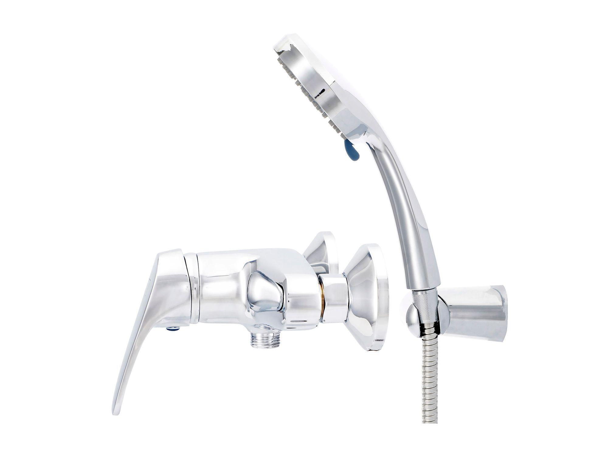 Monomando ducha receptáculo Cool cromo Nibsa-1