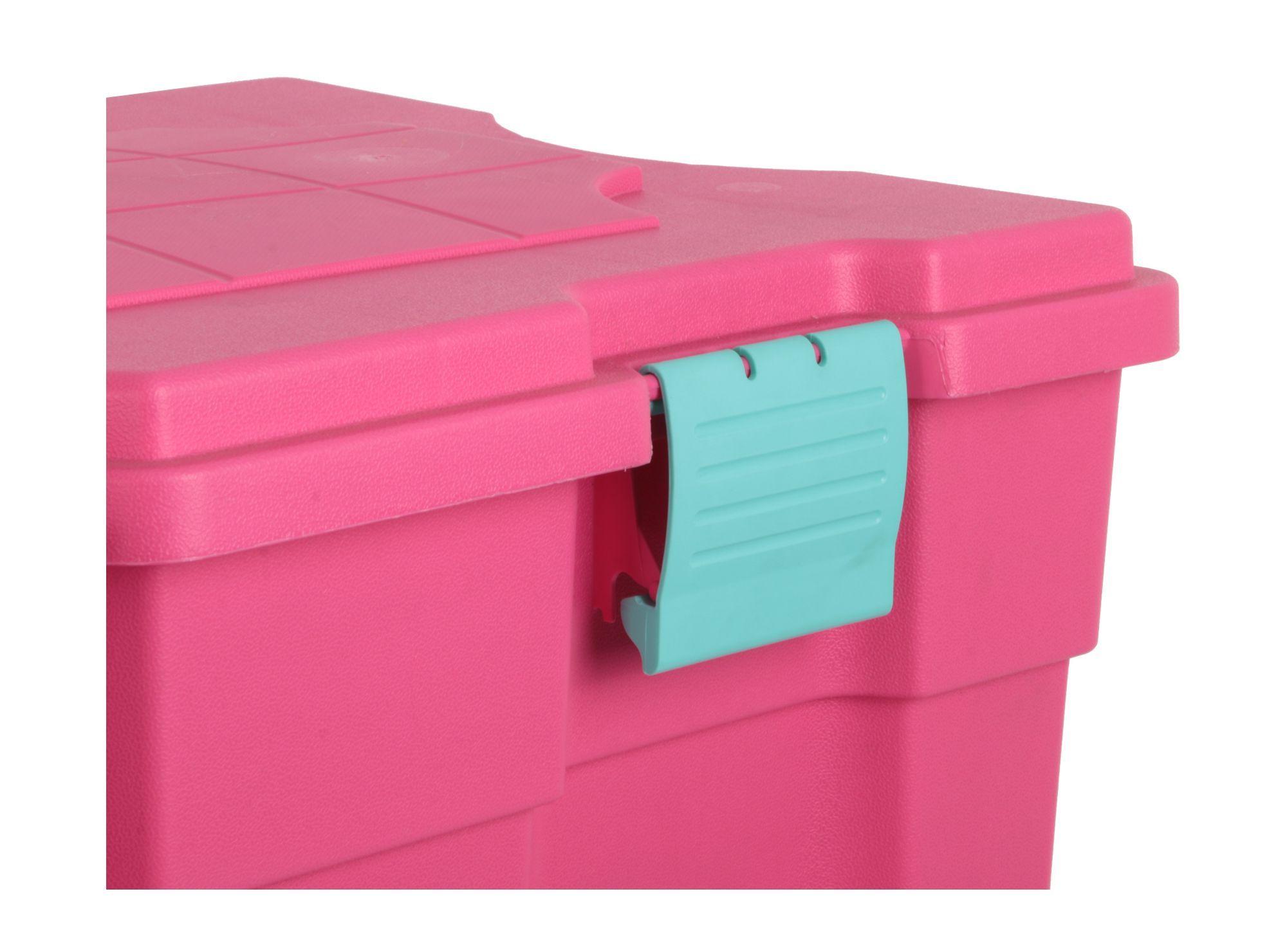 Baúl 100 litros rosado Wenco-2