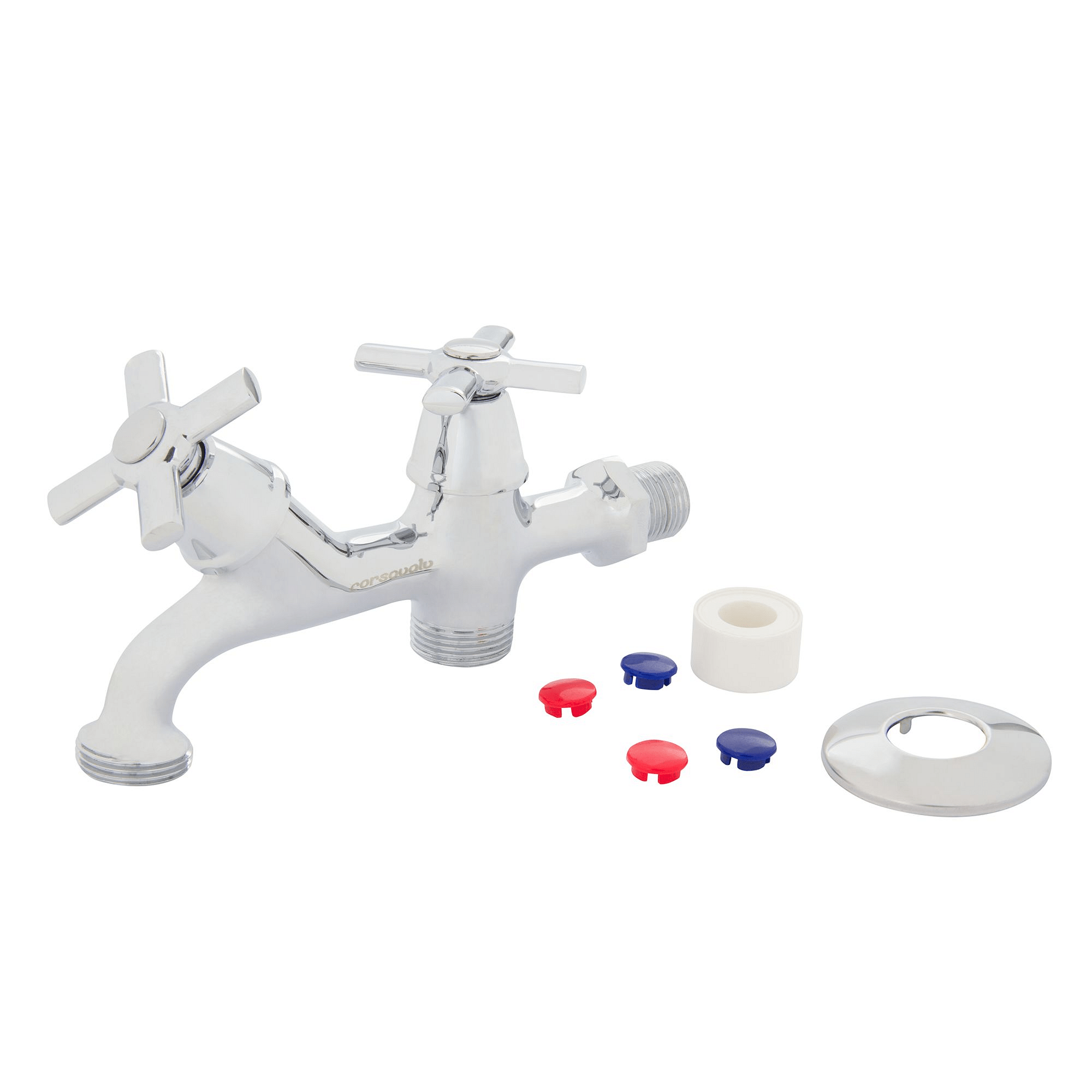 Llave lavadero 3/4'' doble Corsovalv-0
