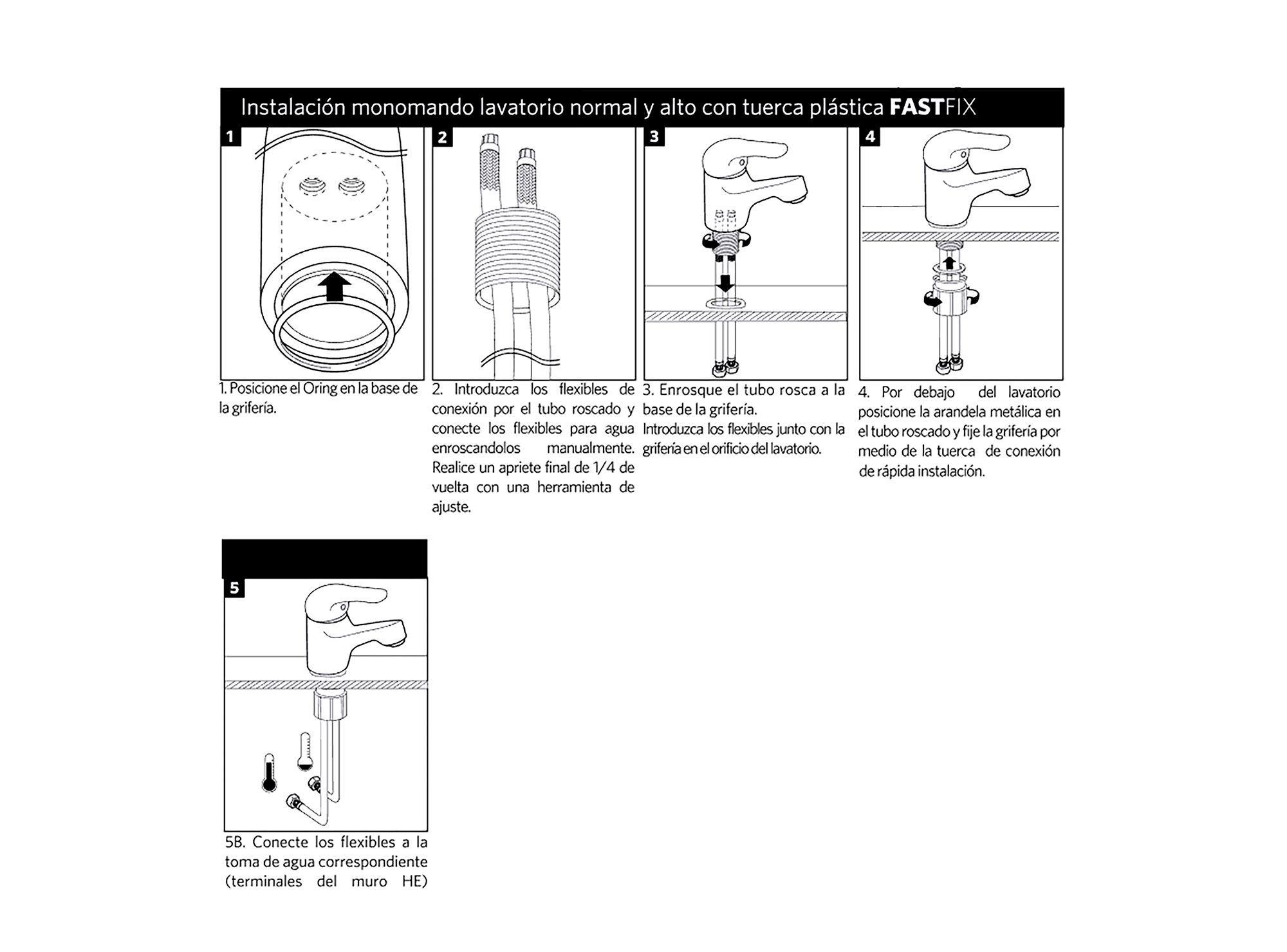 Monomando lavatorio Carmina Stretto-7